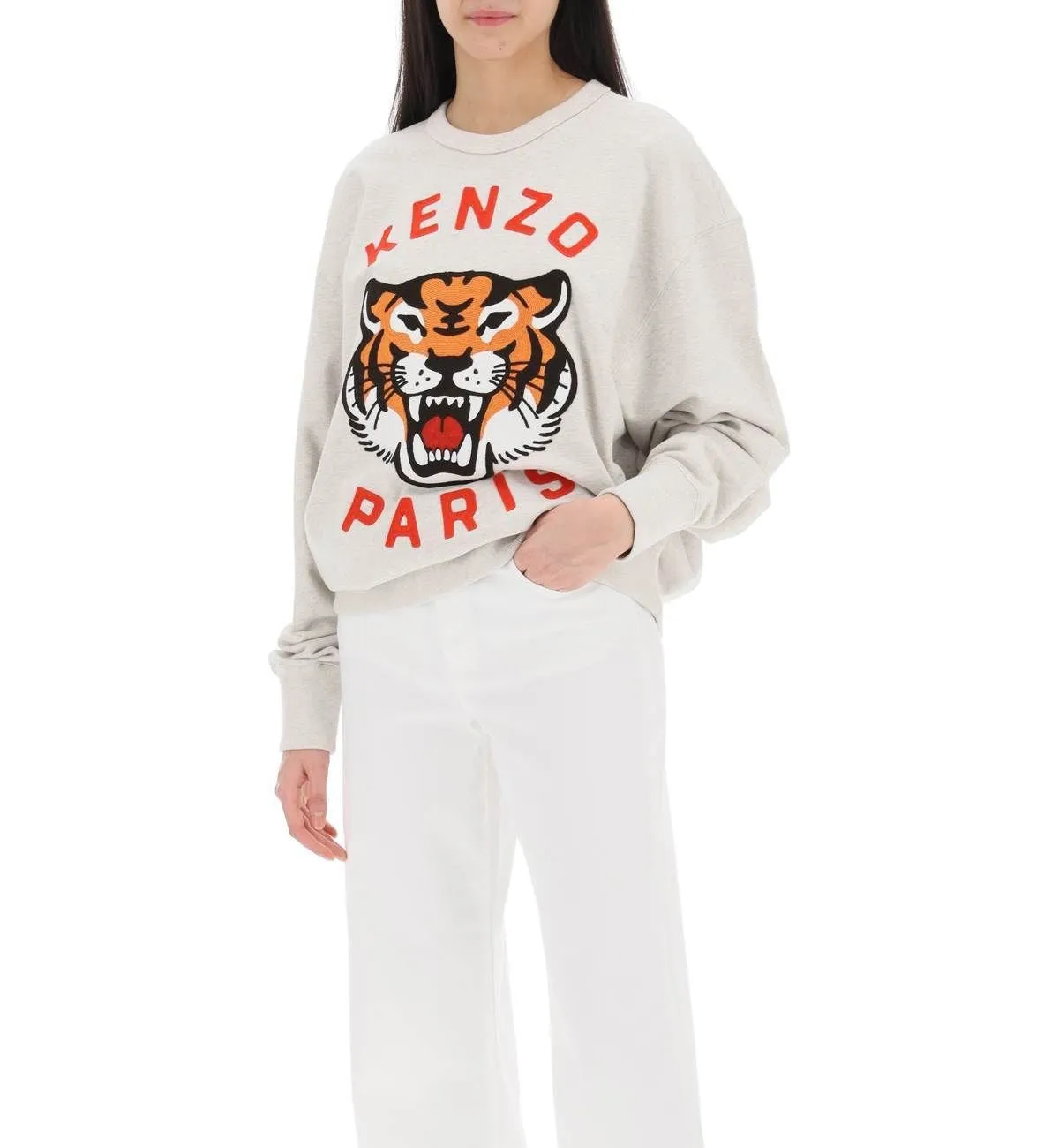 Kenzo Lucky Tiger Sweatshirt (Beige)
