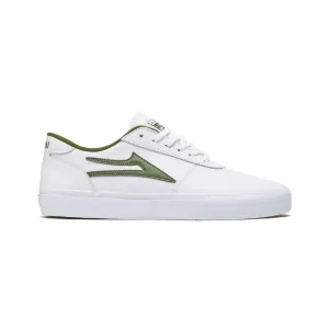 LAKAI MANCHESTER // WHITE/OLIVE LEATHER