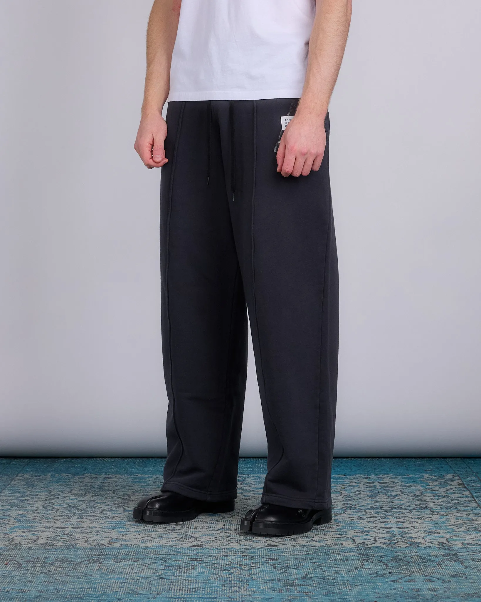 Maison Margiela MM6 Tape Logo Relaxed Sweatpant Black