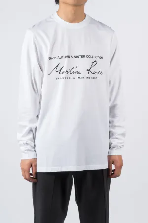 MARTINE ROSE CLASSIC LS SHIRT SS20 WHITE