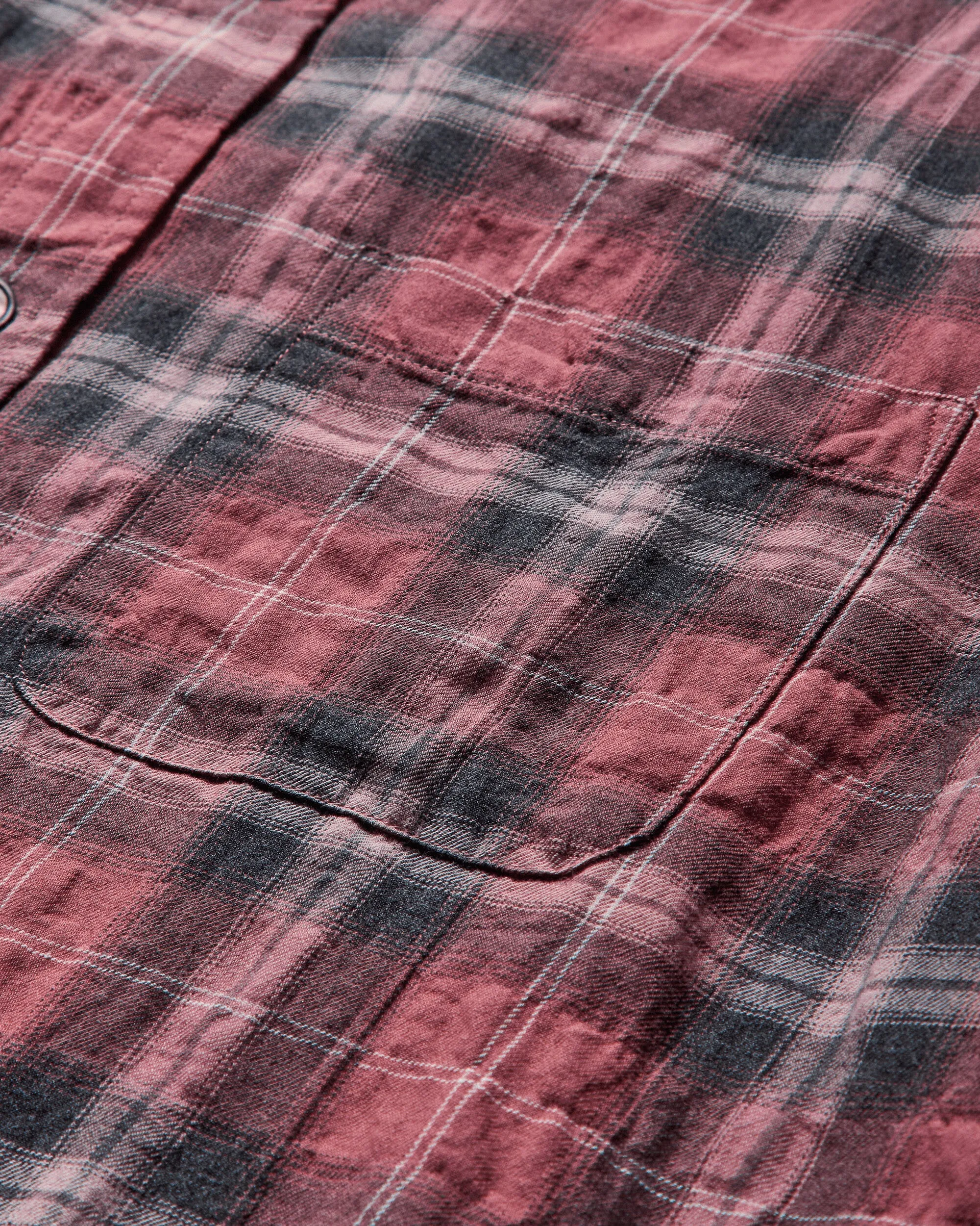 Men's Beach Plaid Shirt Red