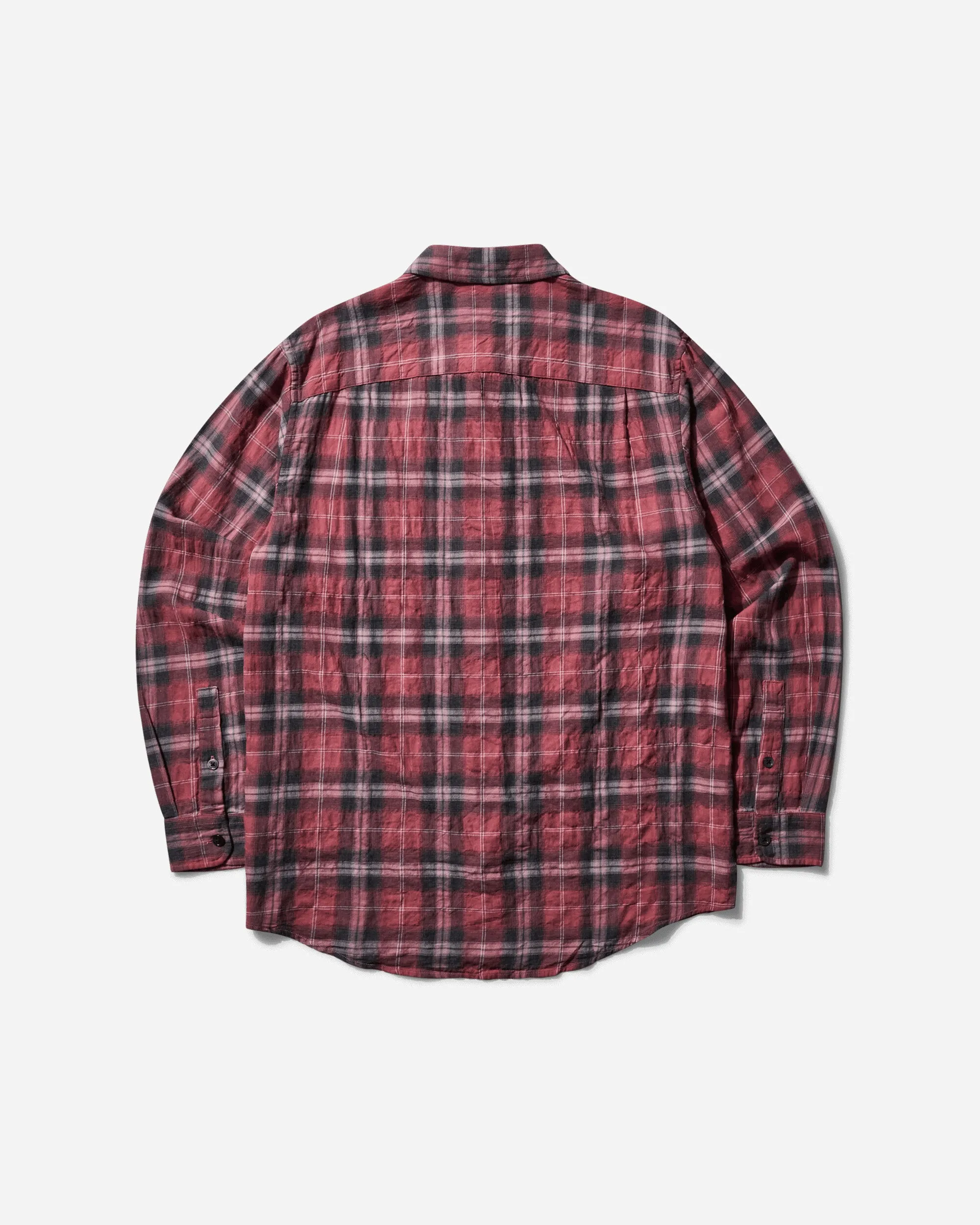 Men's Beach Plaid Shirt Red
