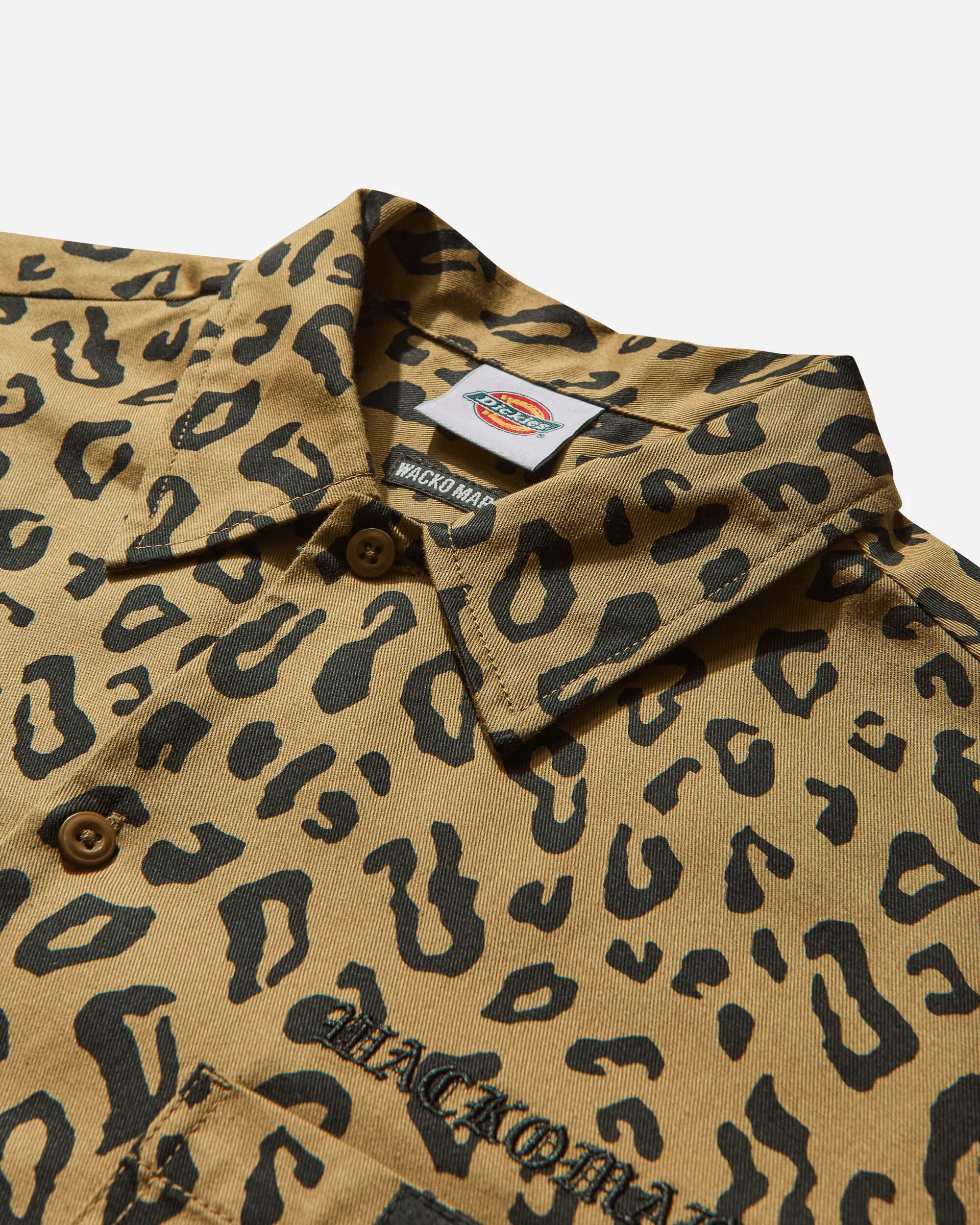 Men's Dickies Leopard Work Shirt (Type-2) Beige