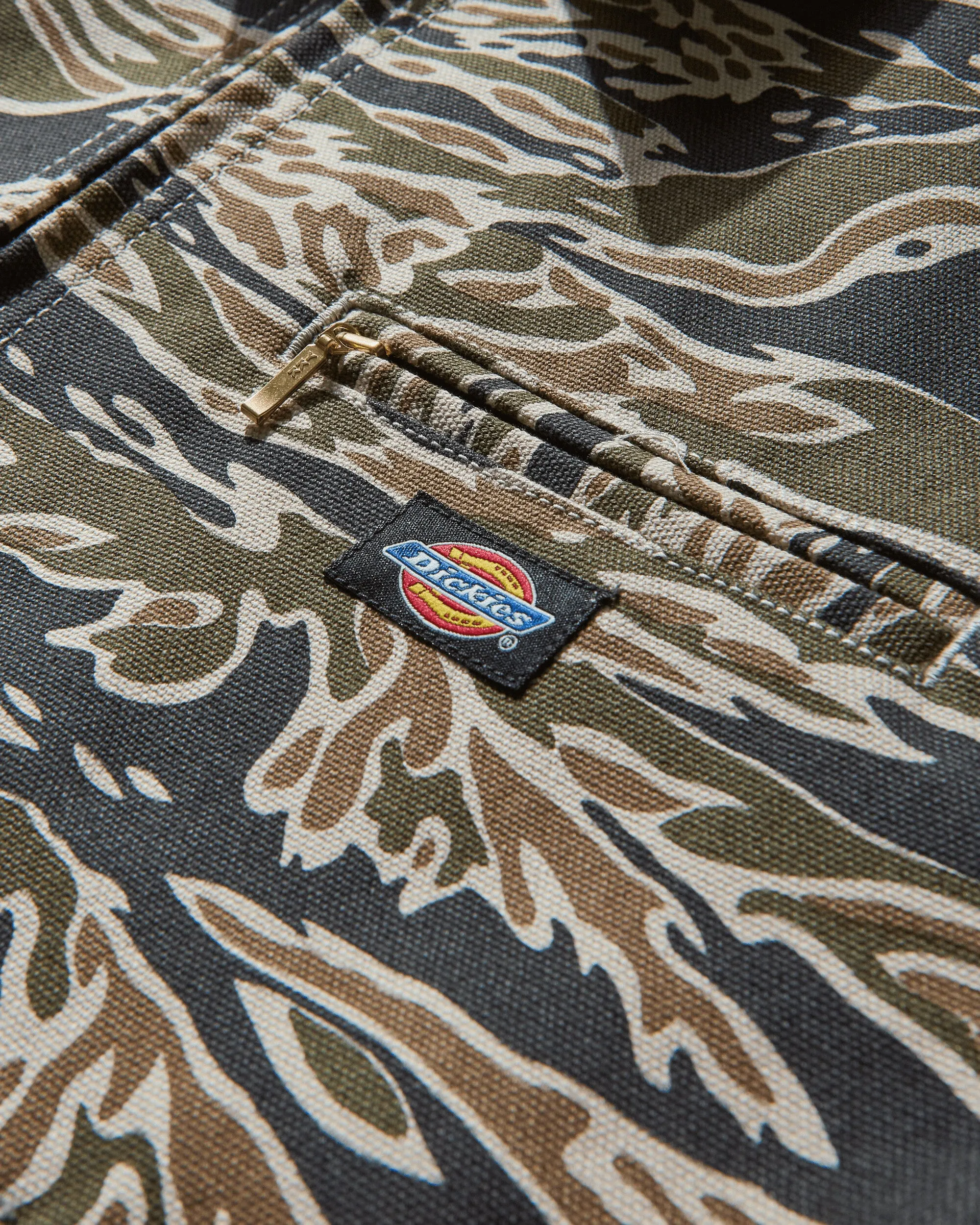 Men's Dickies Tigercamo Work Jacket Olive