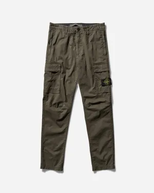 Men's Regular Tapered Cargo Trousers Military Green