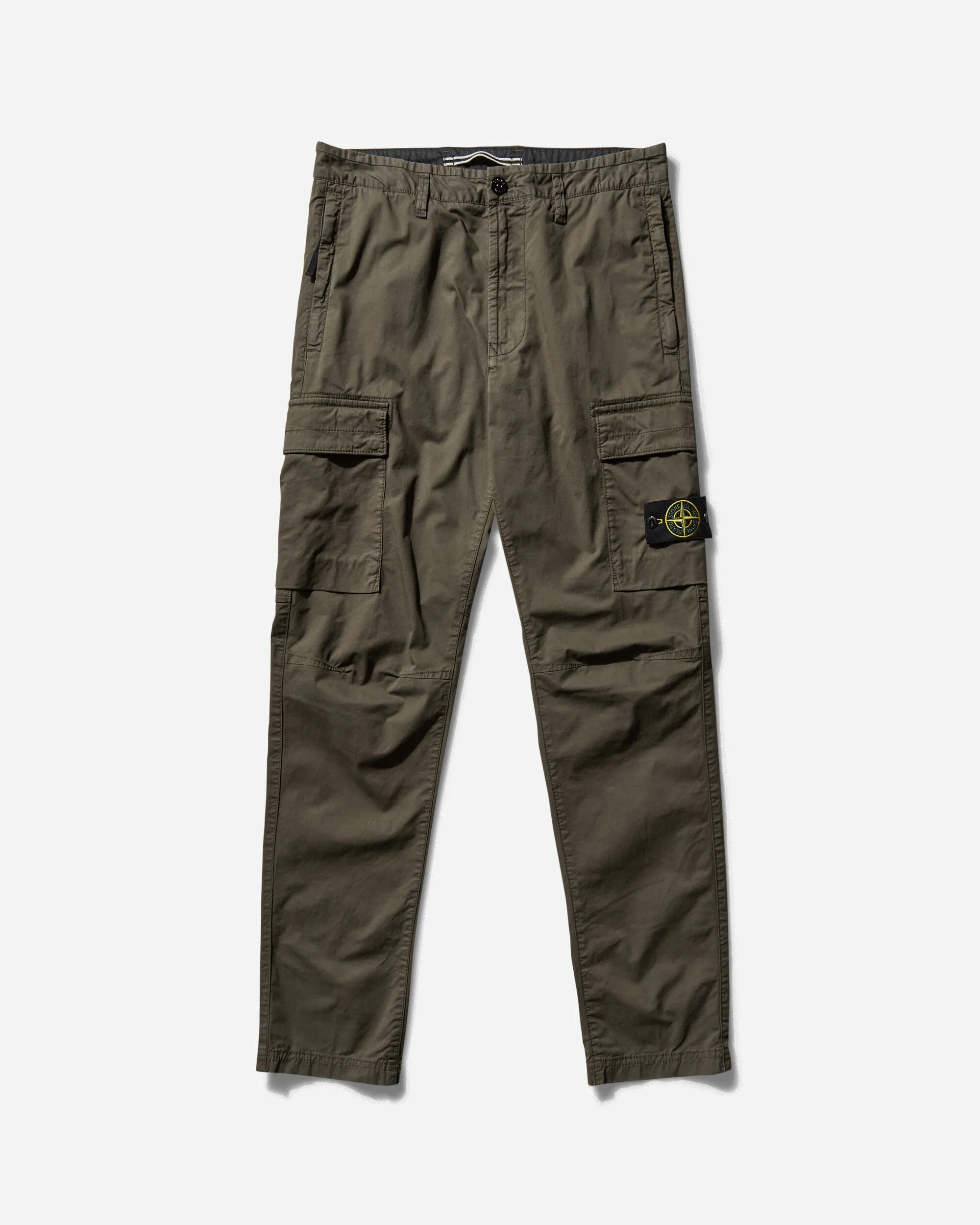 Men's Regular Tapered Cargo Trousers Military Green