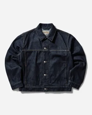 Men's Trucker Denim Jacket Rinsed Indigo