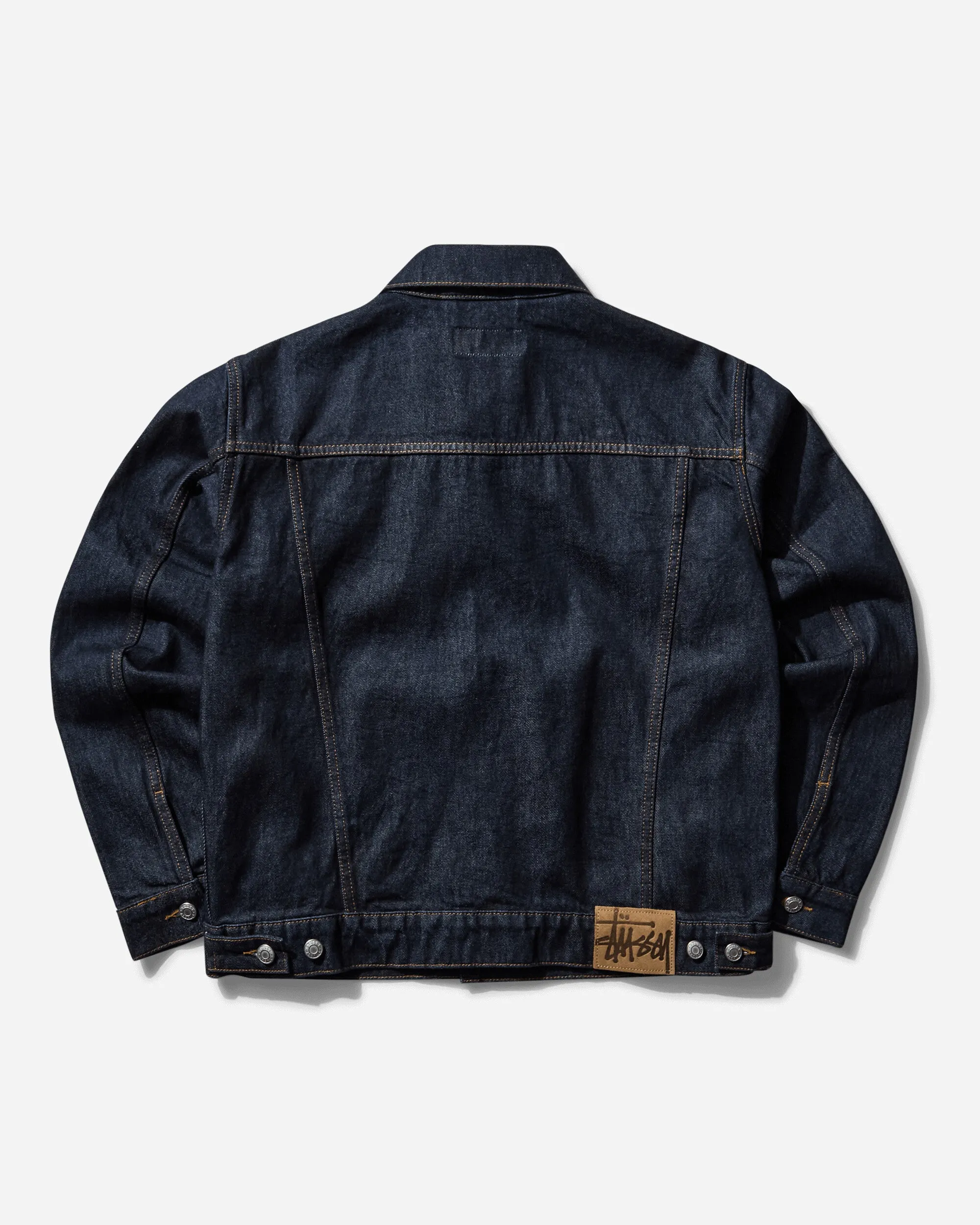 Men's Trucker Denim Jacket Rinsed Indigo