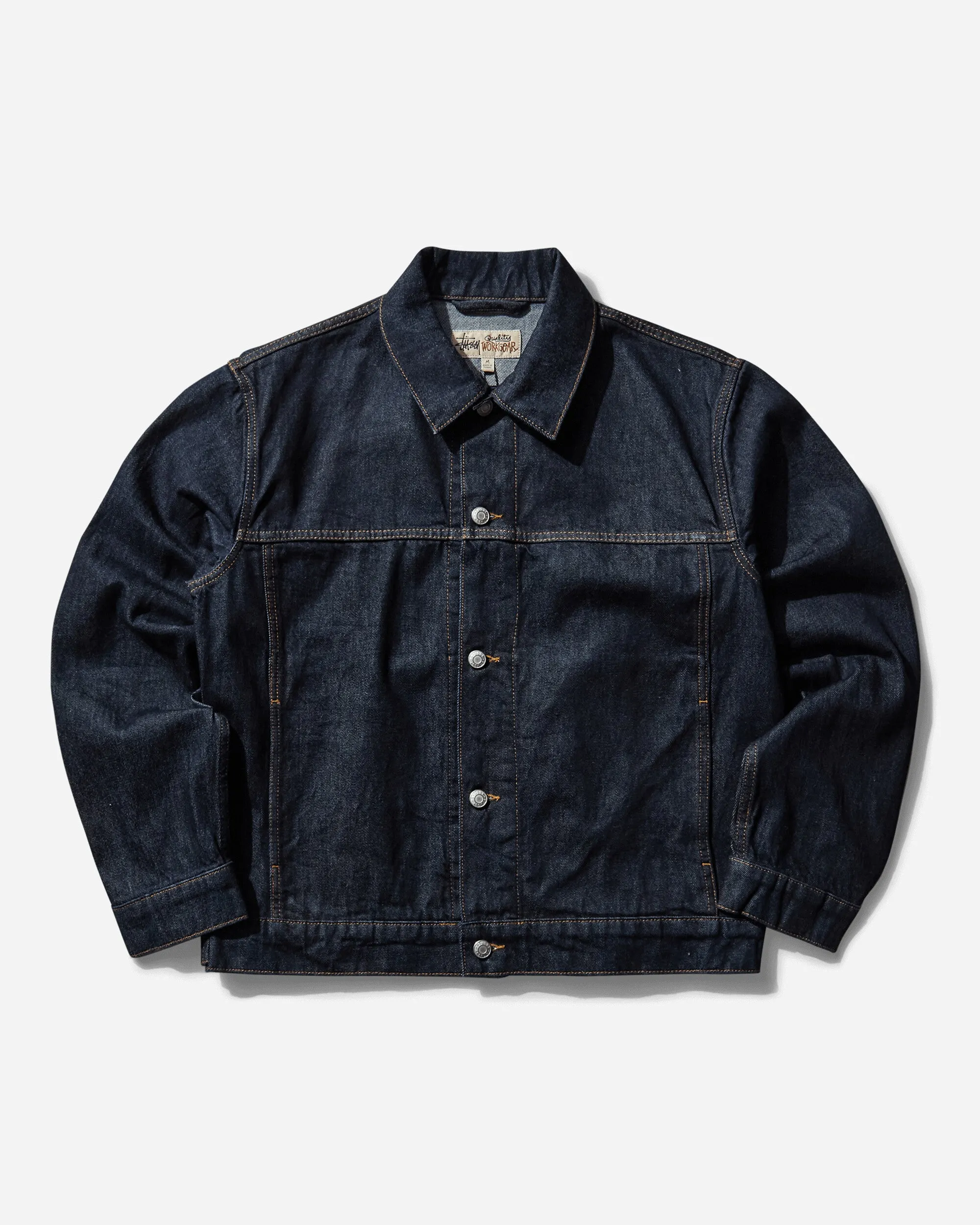 Men's Trucker Denim Jacket Rinsed Indigo