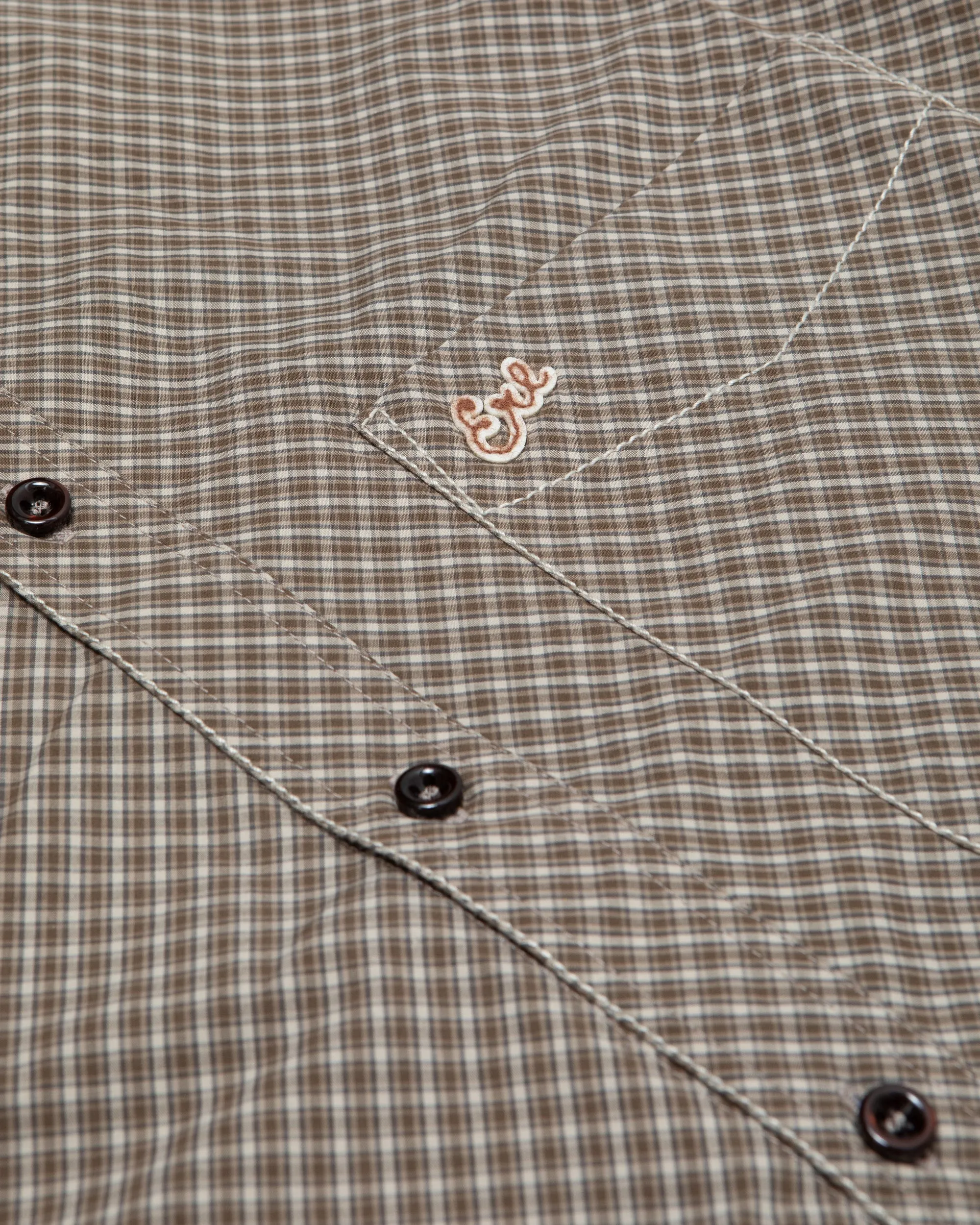 Mini Plaid Short Sleeve Shirt