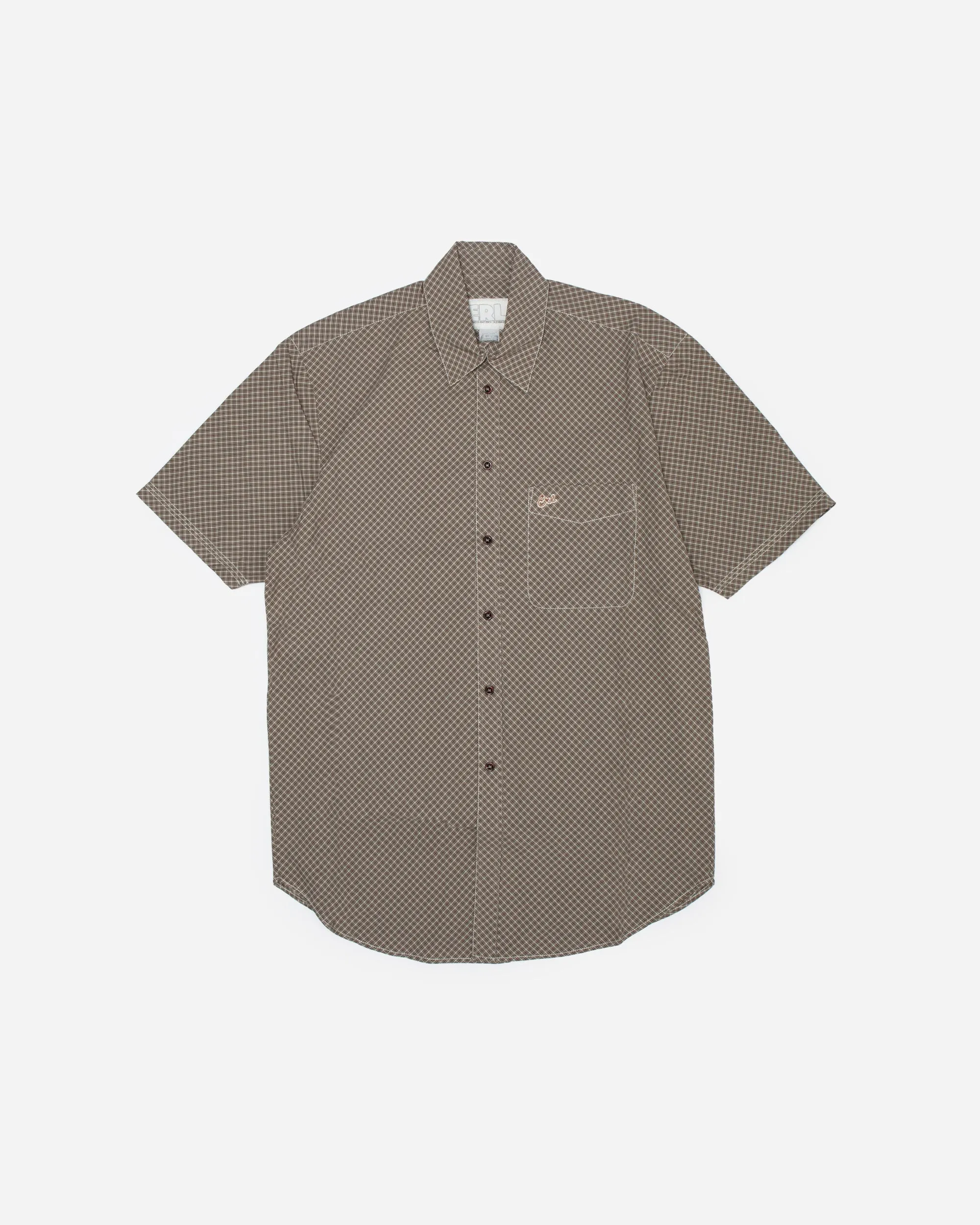 Mini Plaid Short Sleeve Shirt