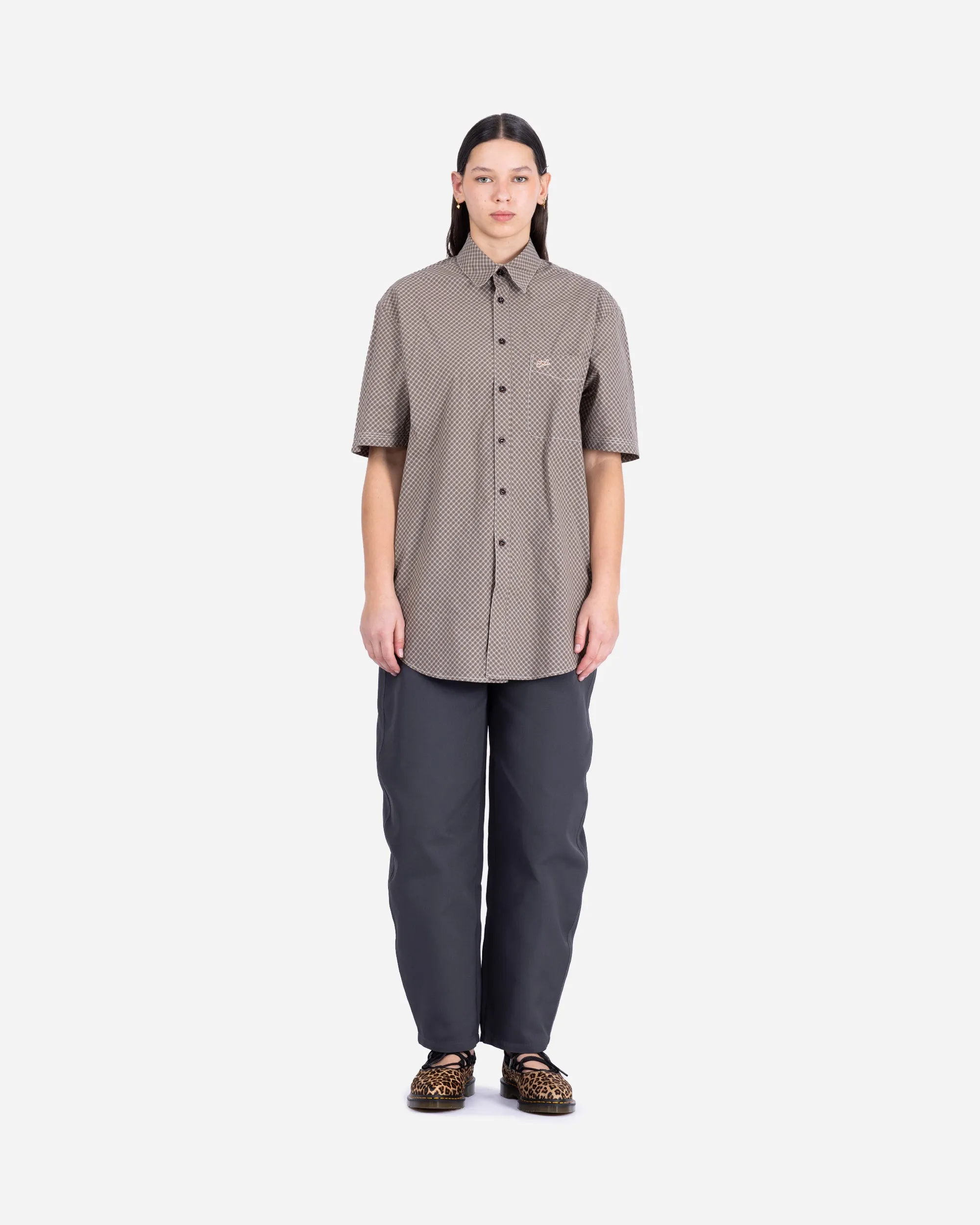 Mini Plaid Short Sleeve Shirt