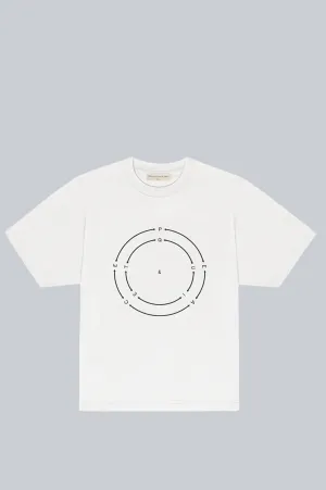 MUSEUM OF PEACE AND QUIET COMPASS SHIRT WHITE