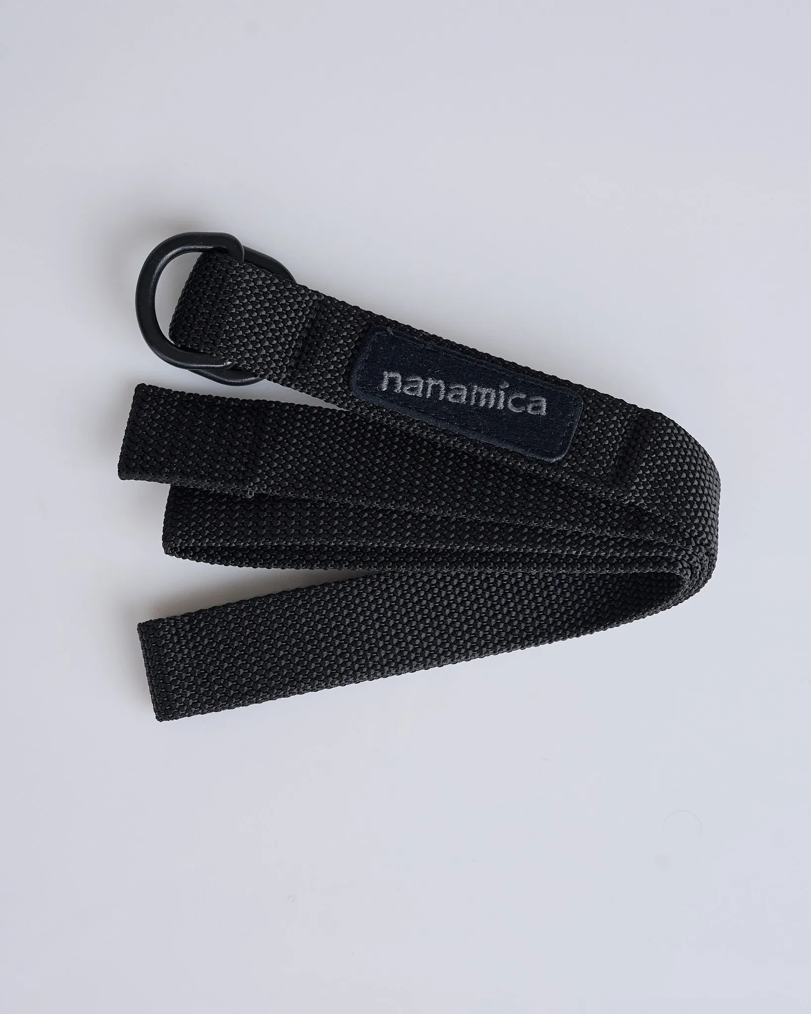 nanamica Webbing Tape D-Ring Tech Belt Black
