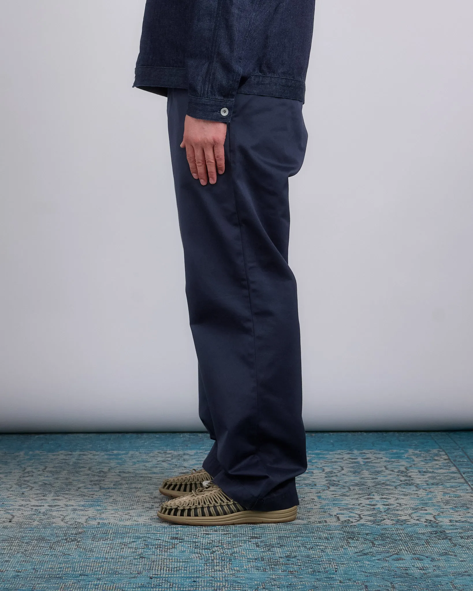 nanamica Wide Straight CCY Chino Pant Navy