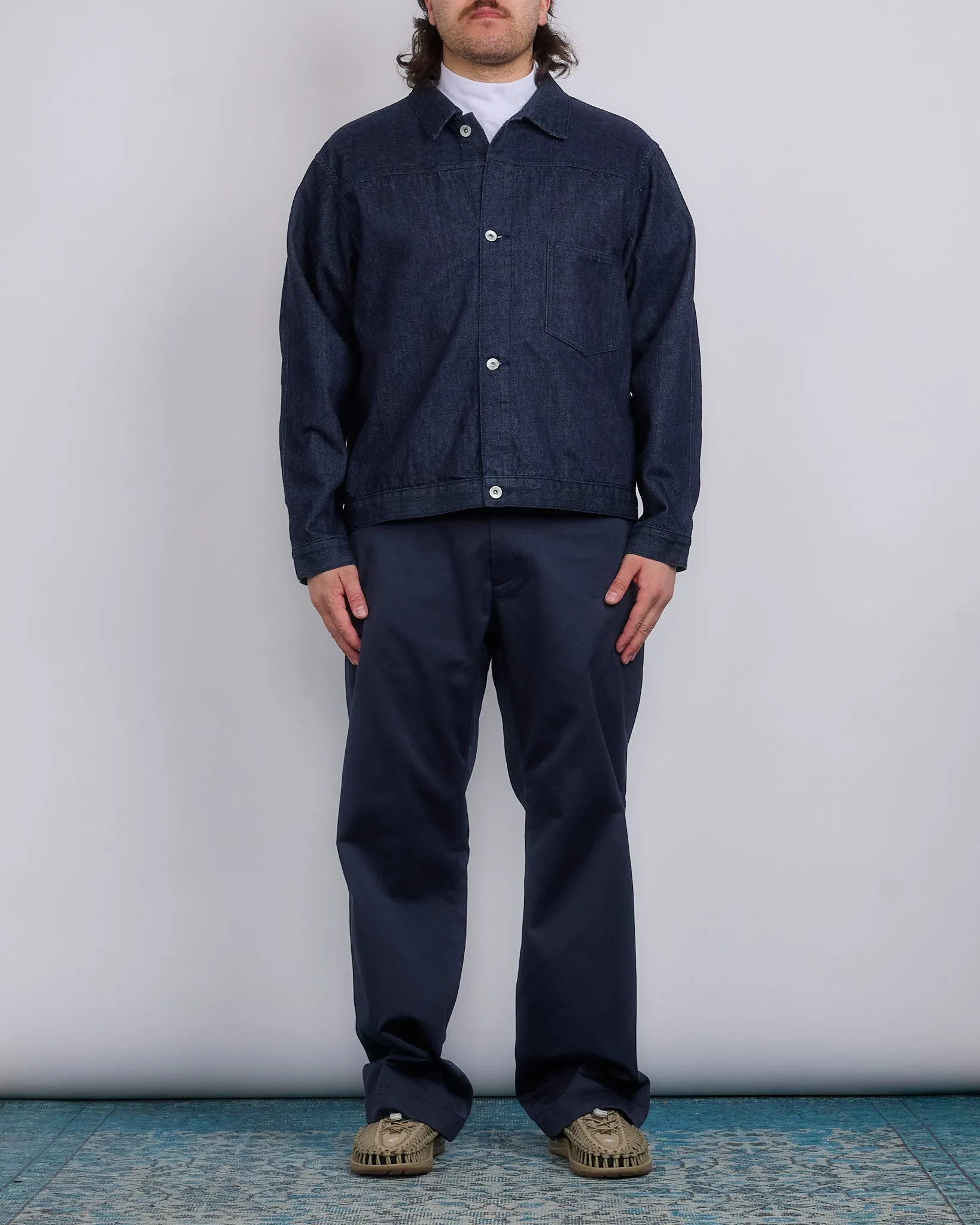 nanamica Wide Straight CCY Chino Pant Navy