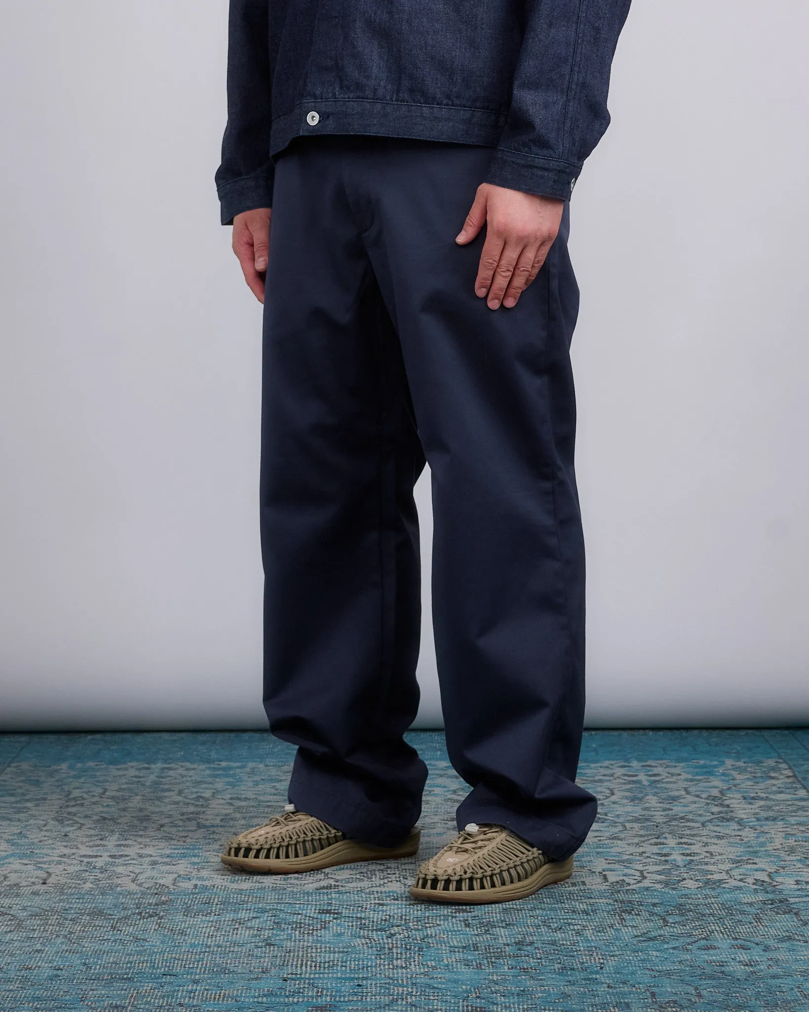 nanamica Wide Straight CCY Chino Pant Navy