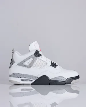 Nike Air Jordan 4 Retro Summit White/Fire Red-Cement Grey-Black