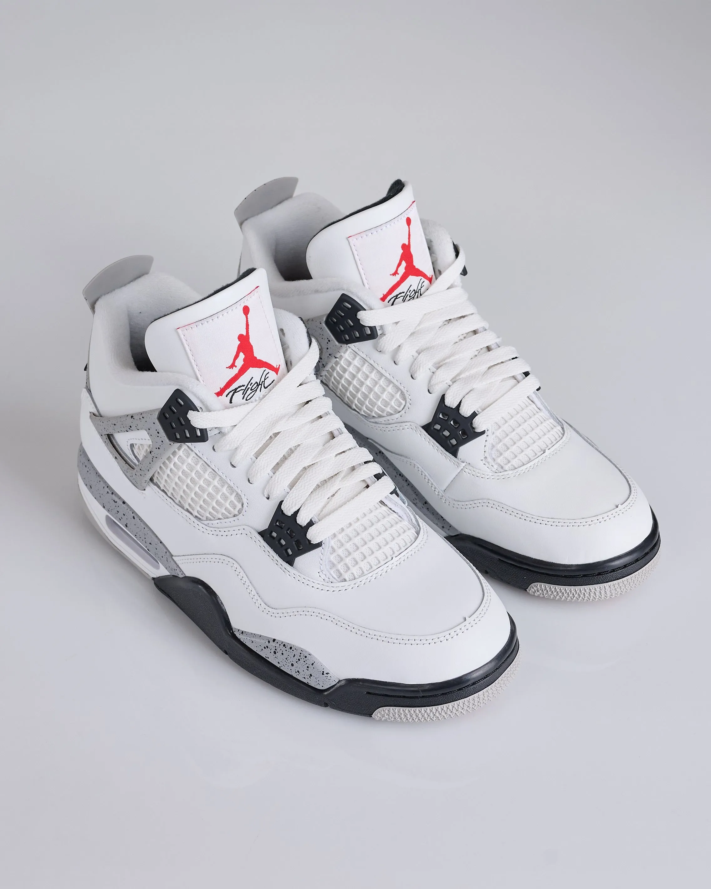 Nike Air Jordan 4 Retro Summit White/Fire Red-Cement Grey-Black