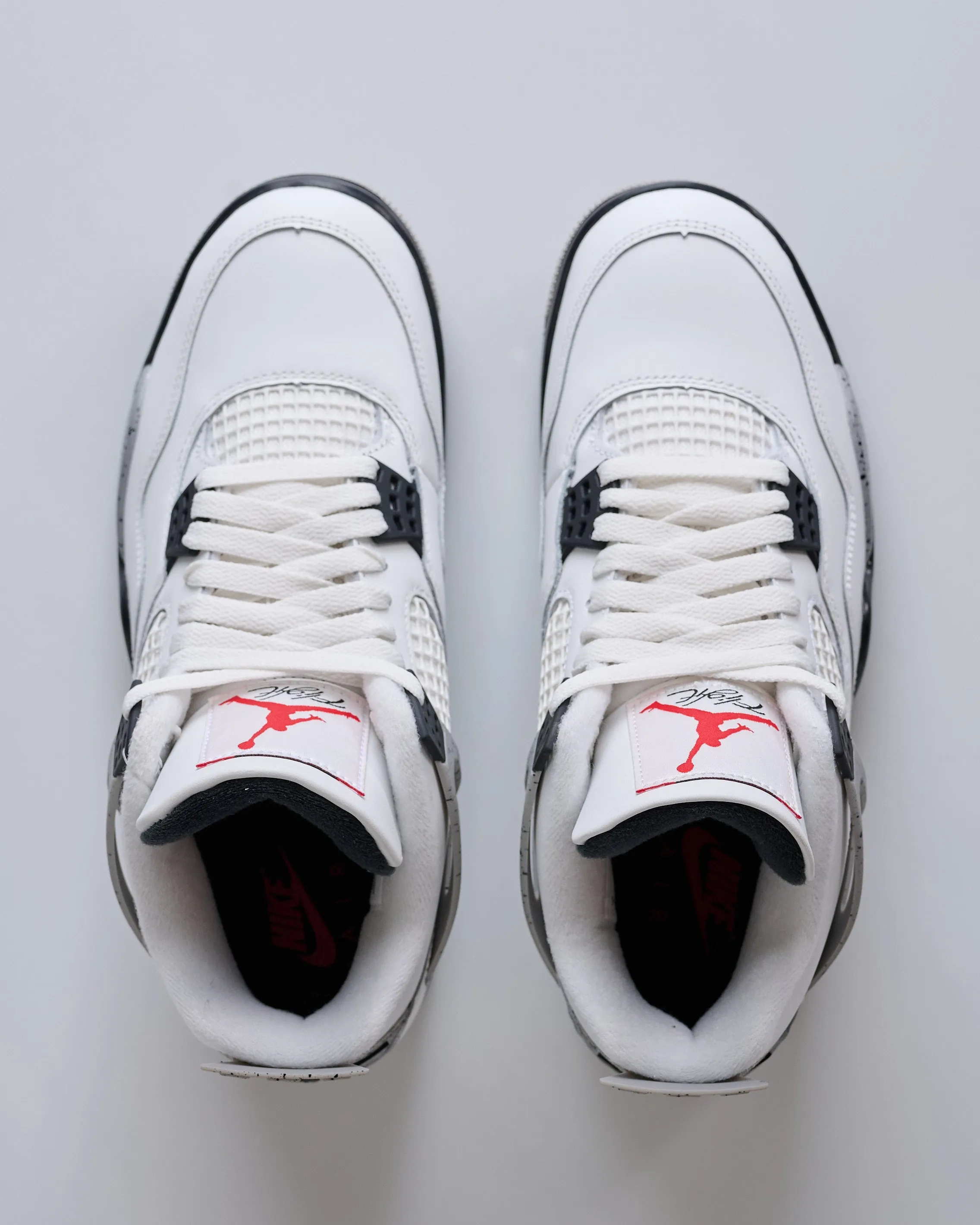 Nike Air Jordan 4 Retro Summit White/Fire Red-Cement Grey-Black