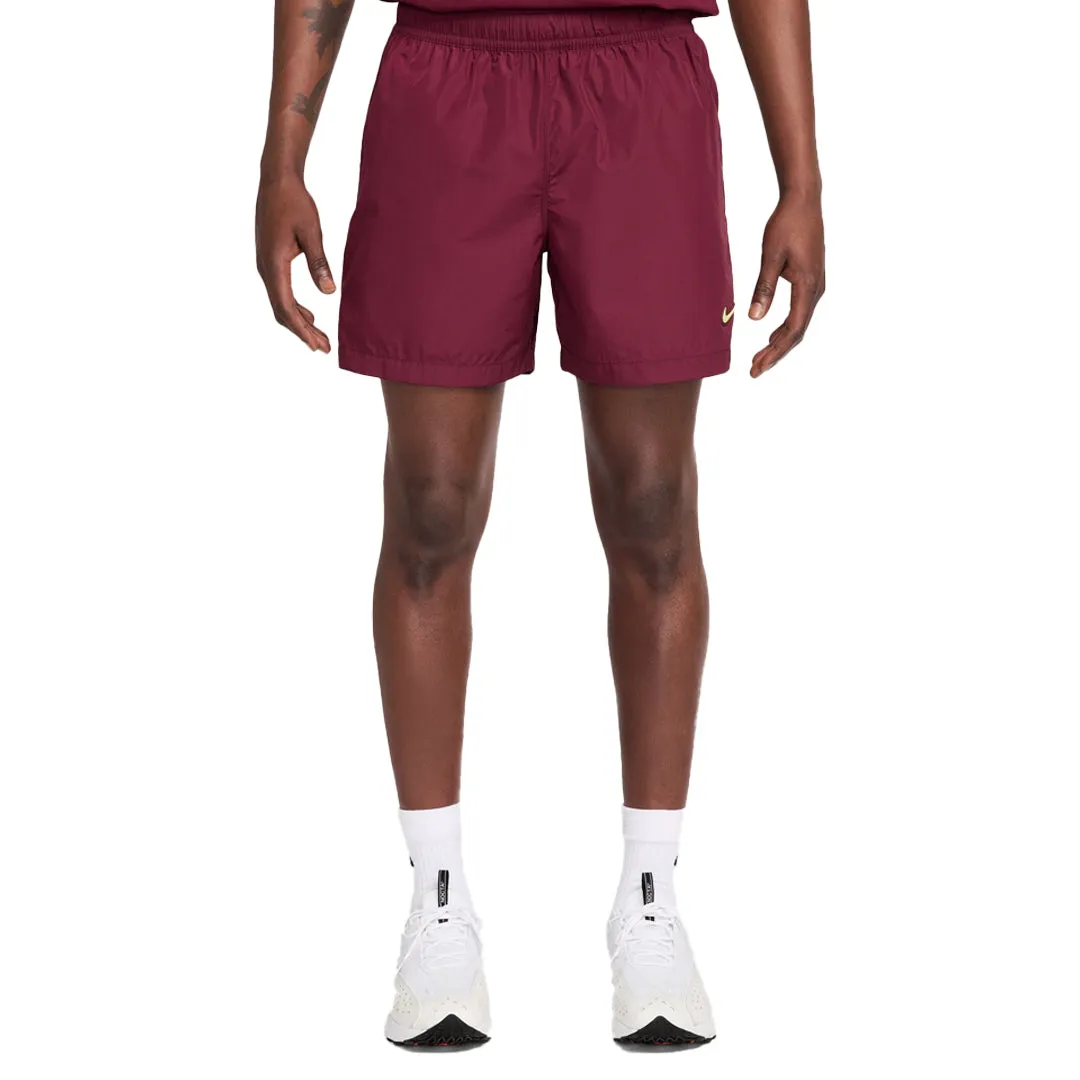 NOCTA CARDINAL NYLON SHORTS DARK BEETROOT
