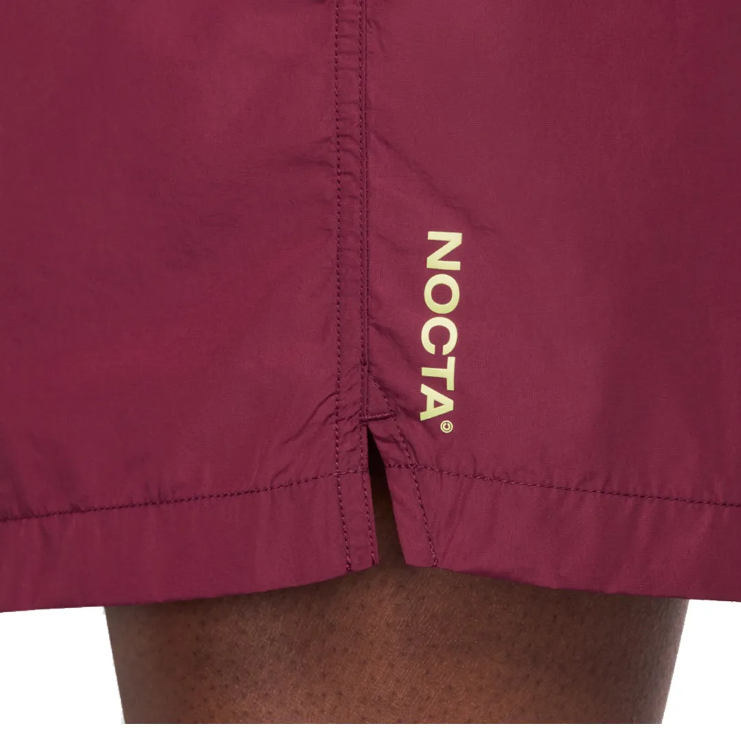 NOCTA CARDINAL NYLON SHORTS DARK BEETROOT