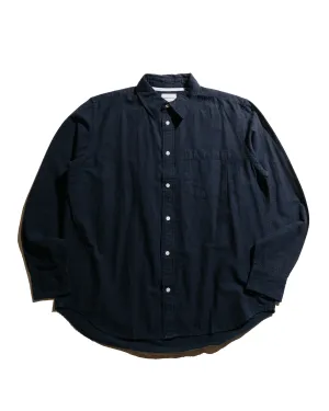 Norse Projects Algot Relaxed Cotton Linen Shirt Dark Navy
