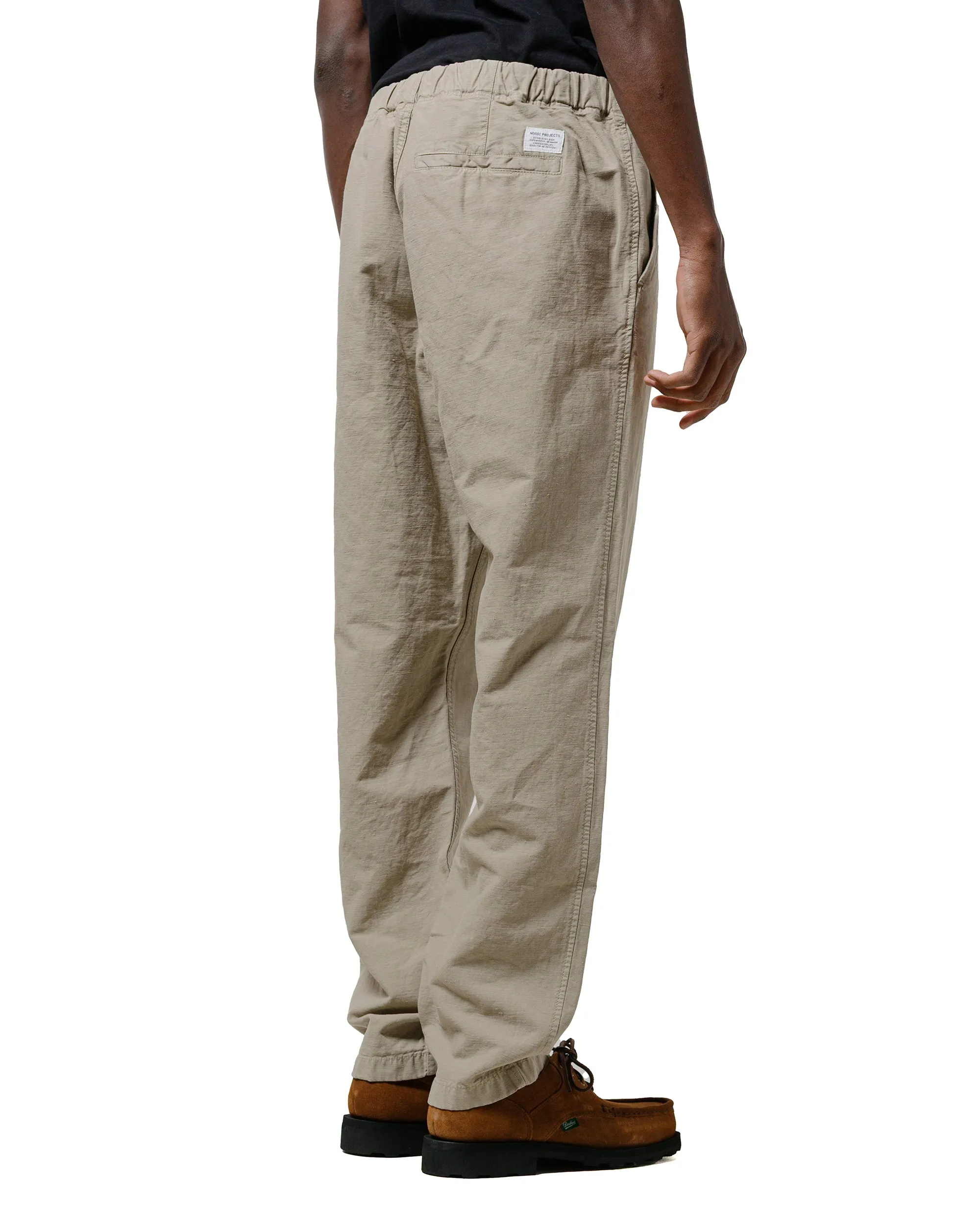 Norse Projects Ezra Relaxed Cotton Linen Trouser Clay