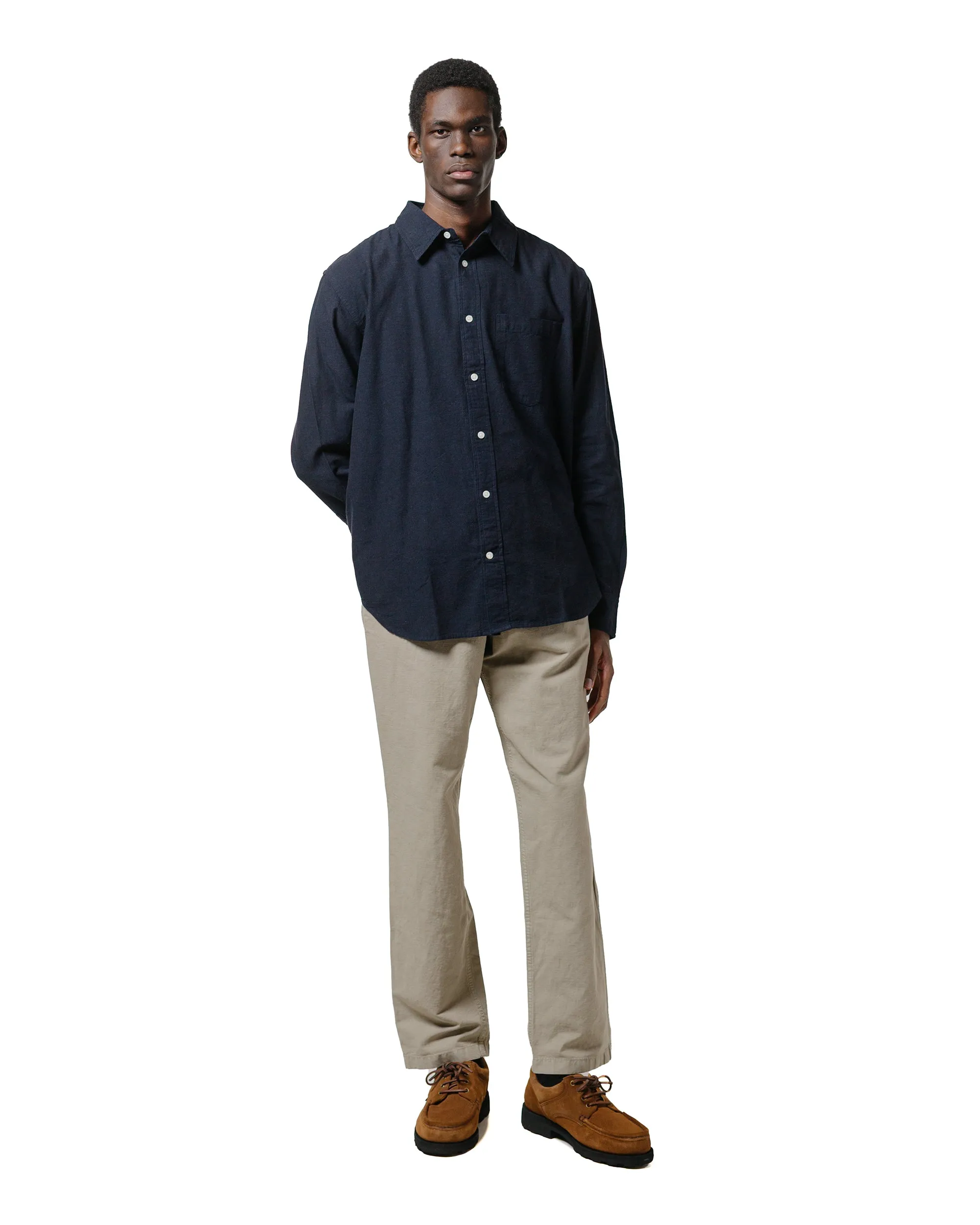 Norse Projects Ezra Relaxed Cotton Linen Trouser Clay