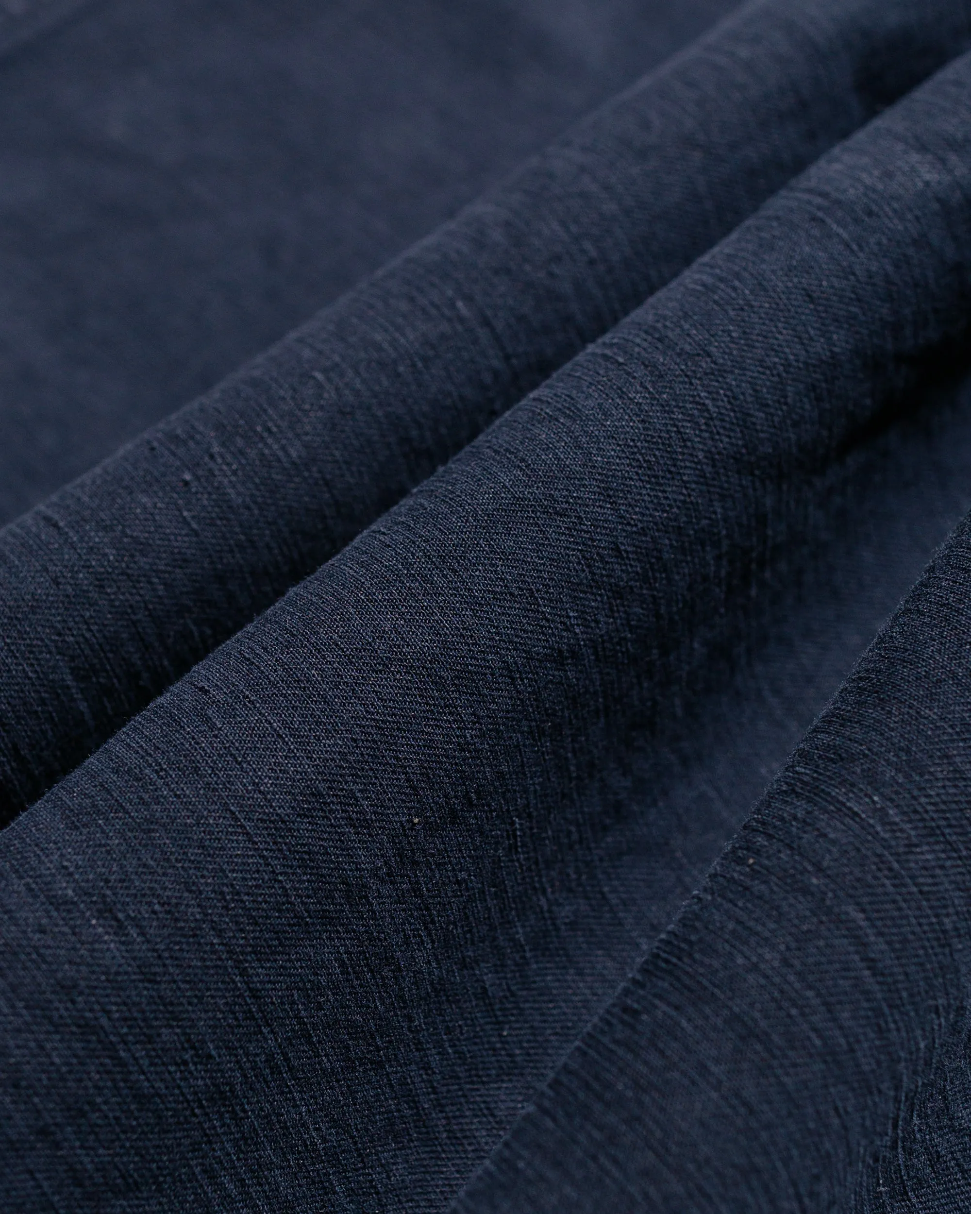 Norse Projects Ezra Relaxed Cotton Linen Trouser Dark Navy