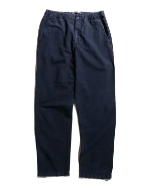 Norse Projects Ezra Relaxed Cotton Linen Trouser Dark Navy