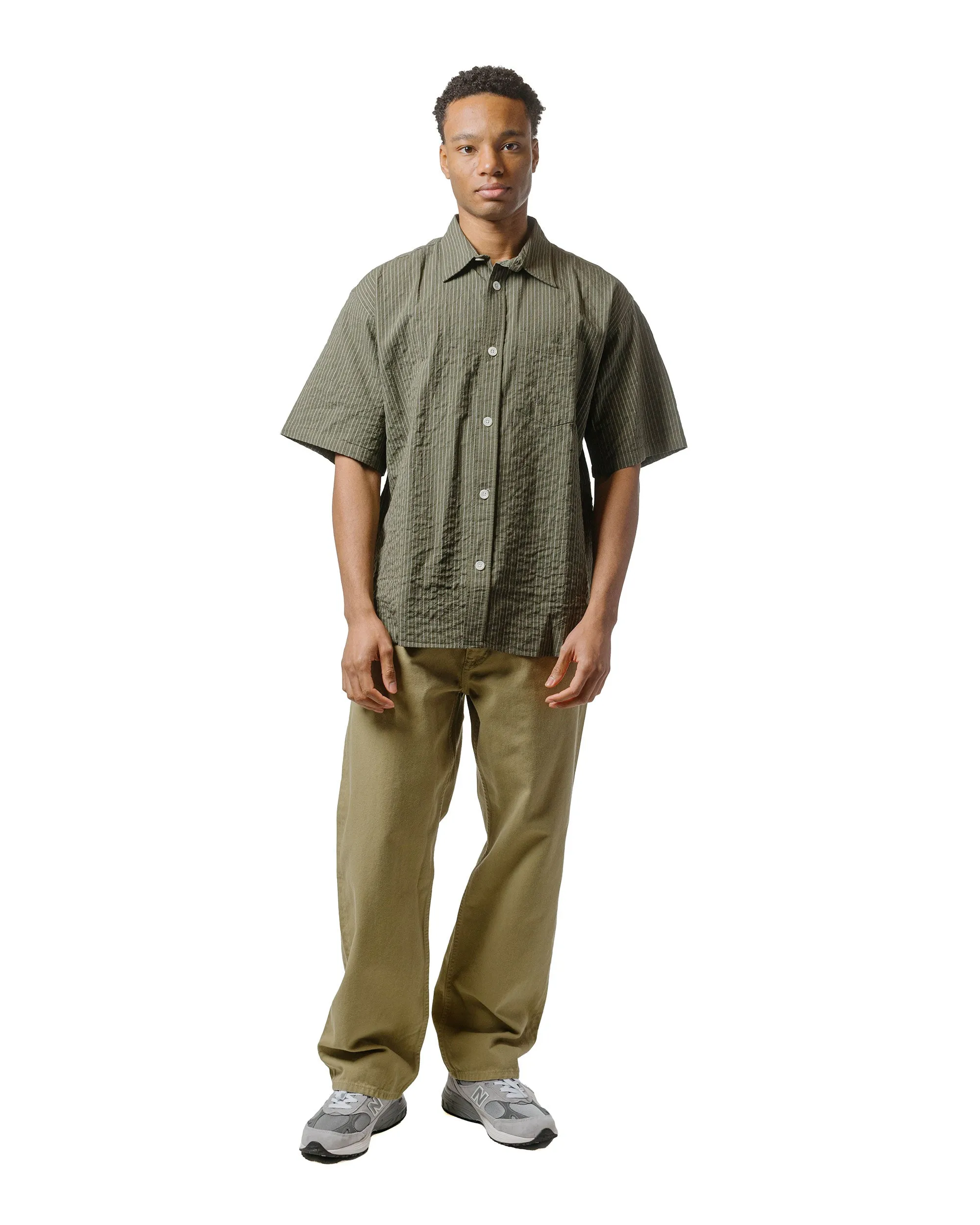 Norse Projects Mogens Relaxed 5 Pocket Heavy Twill Moss Green