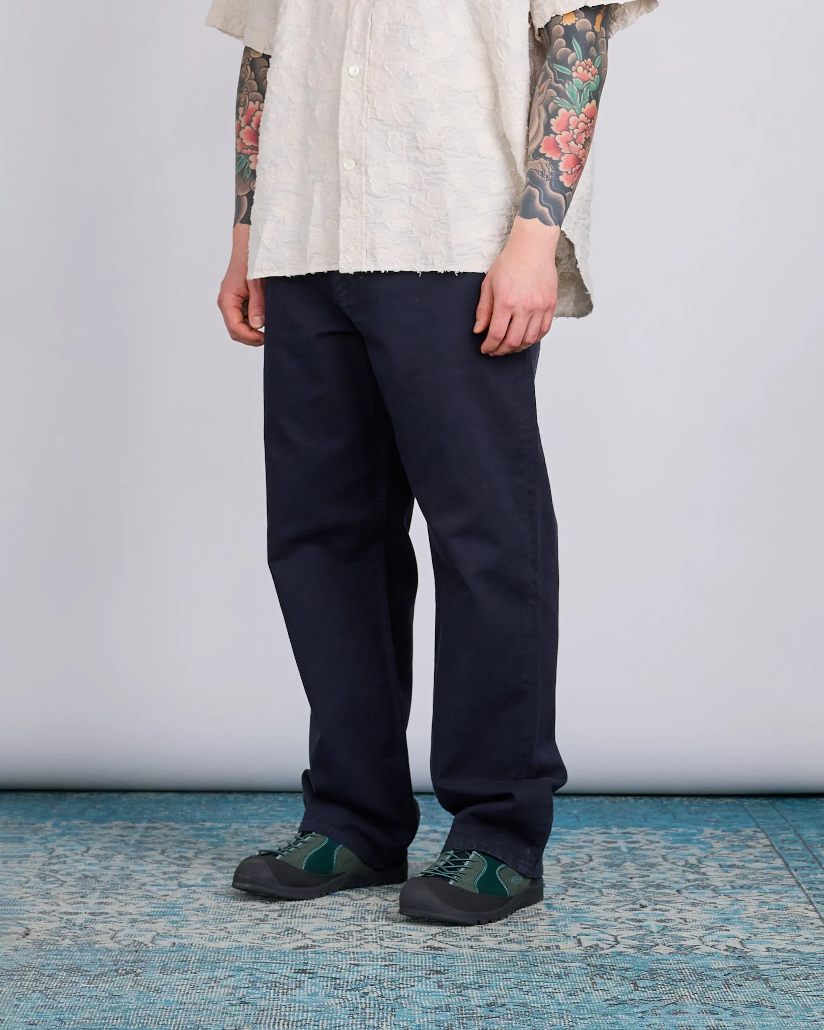 Norse Projects Mogens Relaxed Heavy Twill Pant Dark Navy