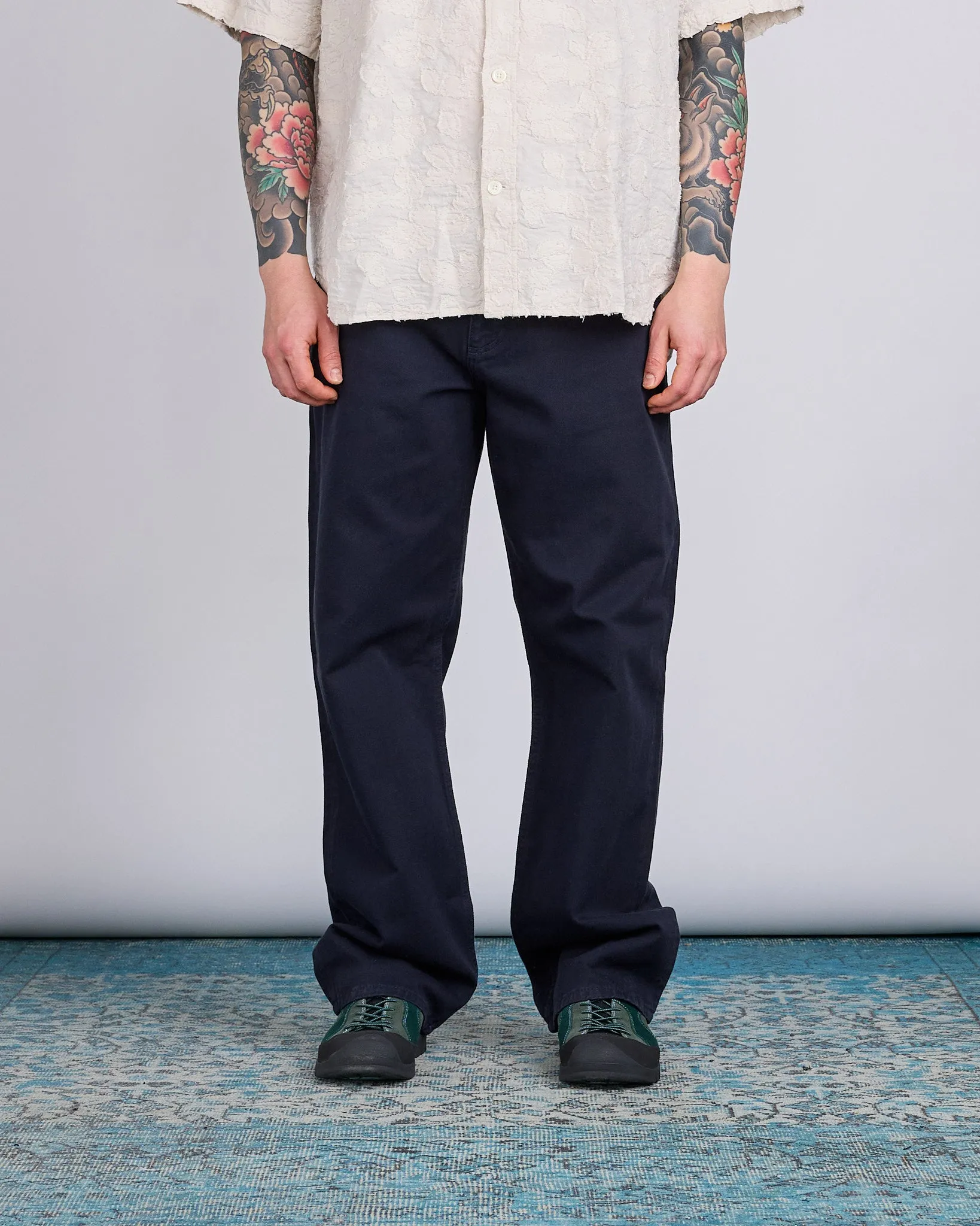 Norse Projects Mogens Relaxed Heavy Twill Pant Dark Navy