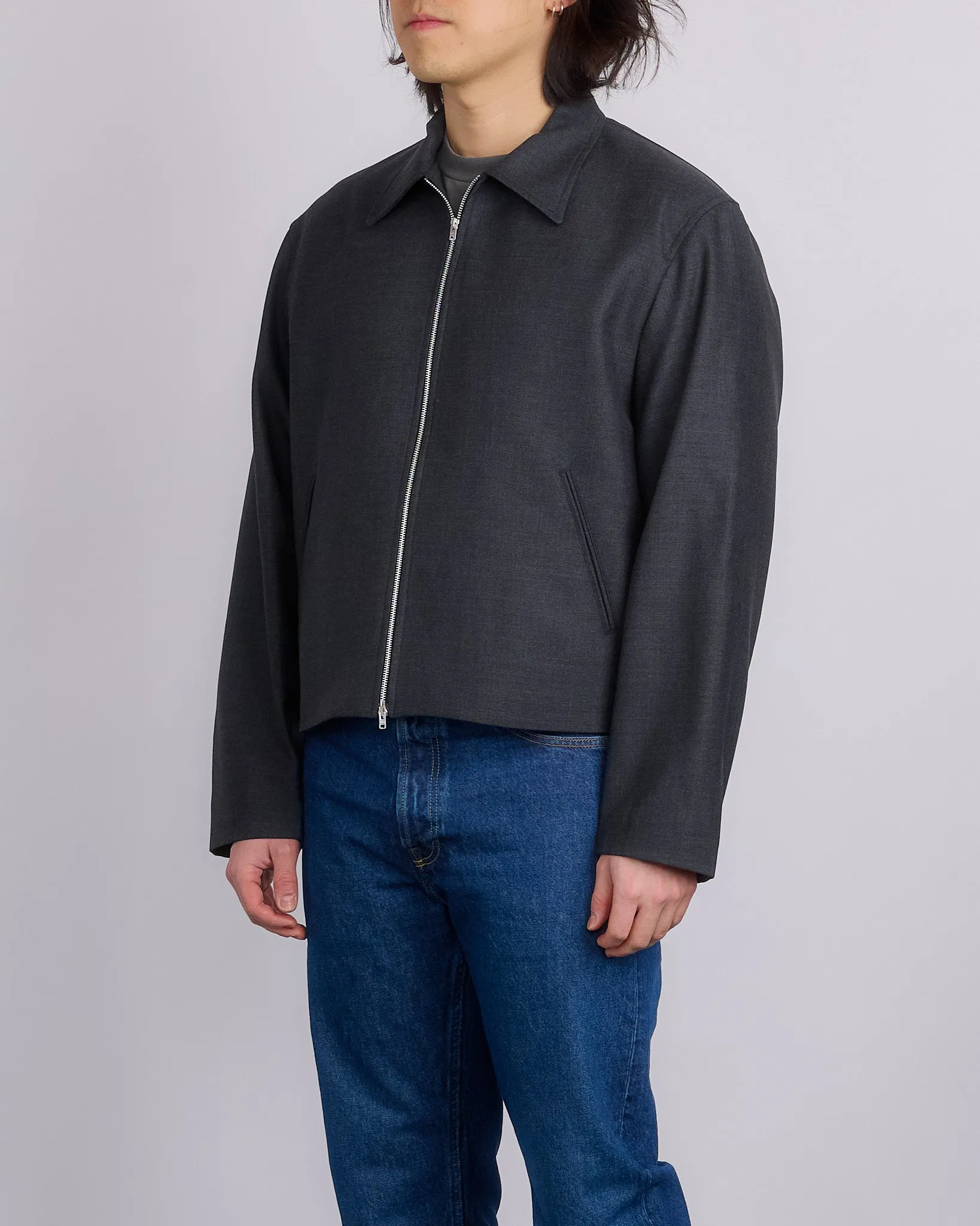 Our Legacy Mini Jacket Premium Charcoal Office Wool