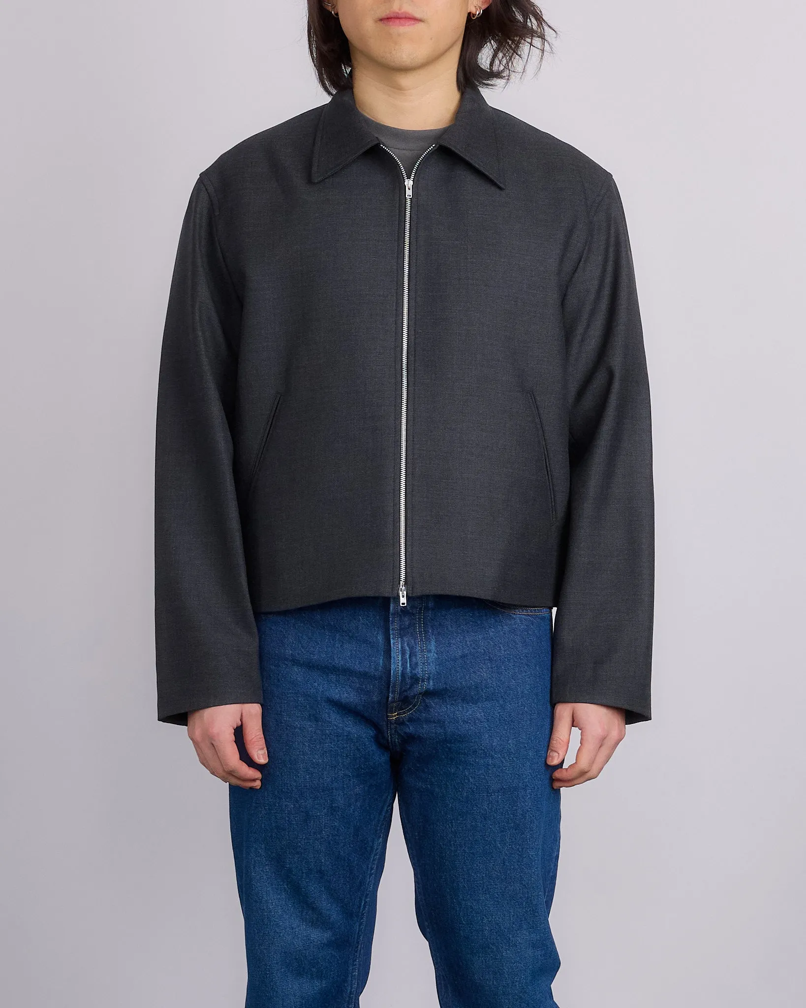 Our Legacy Mini Jacket Premium Charcoal Office Wool