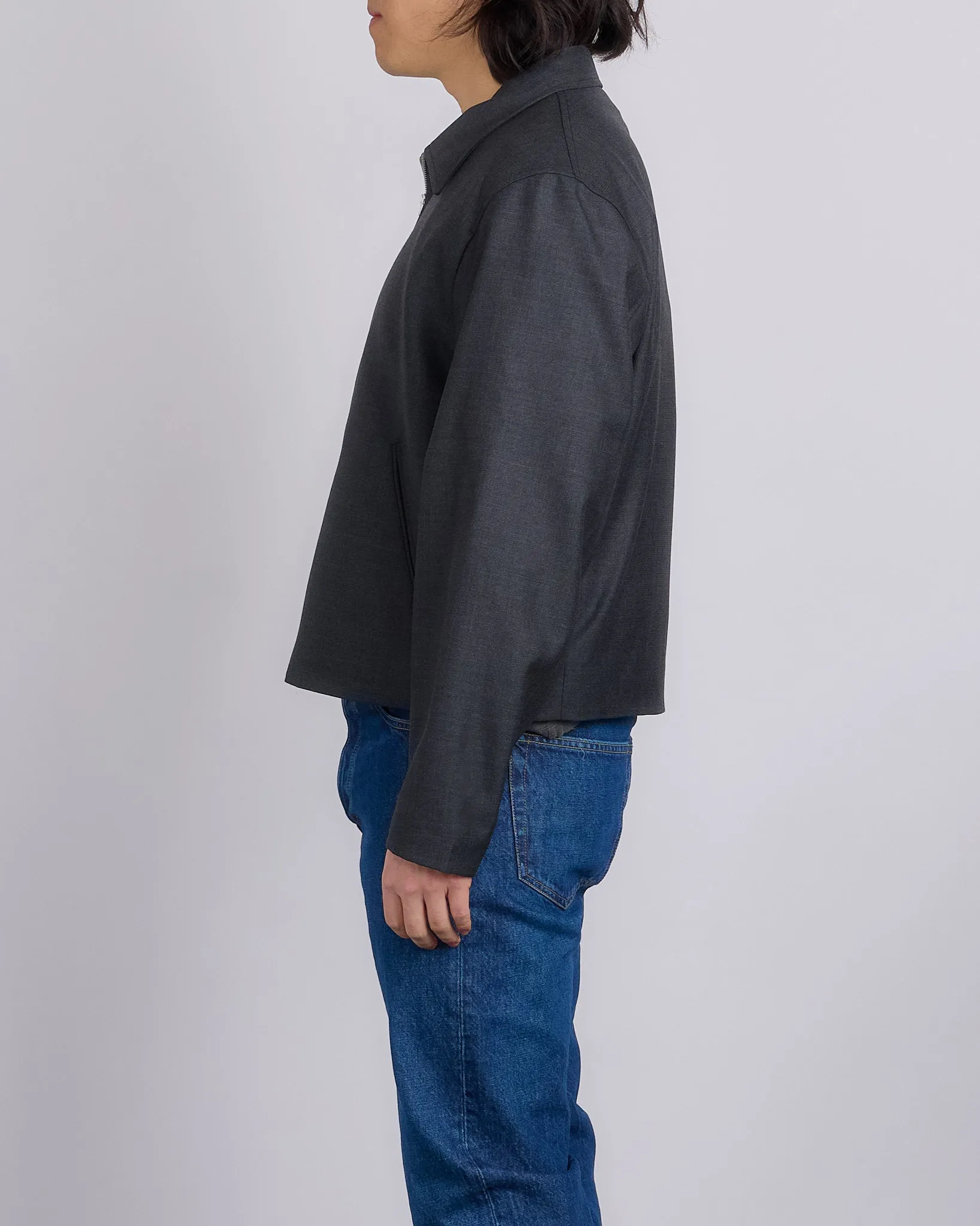 Our Legacy Mini Jacket Premium Charcoal Office Wool