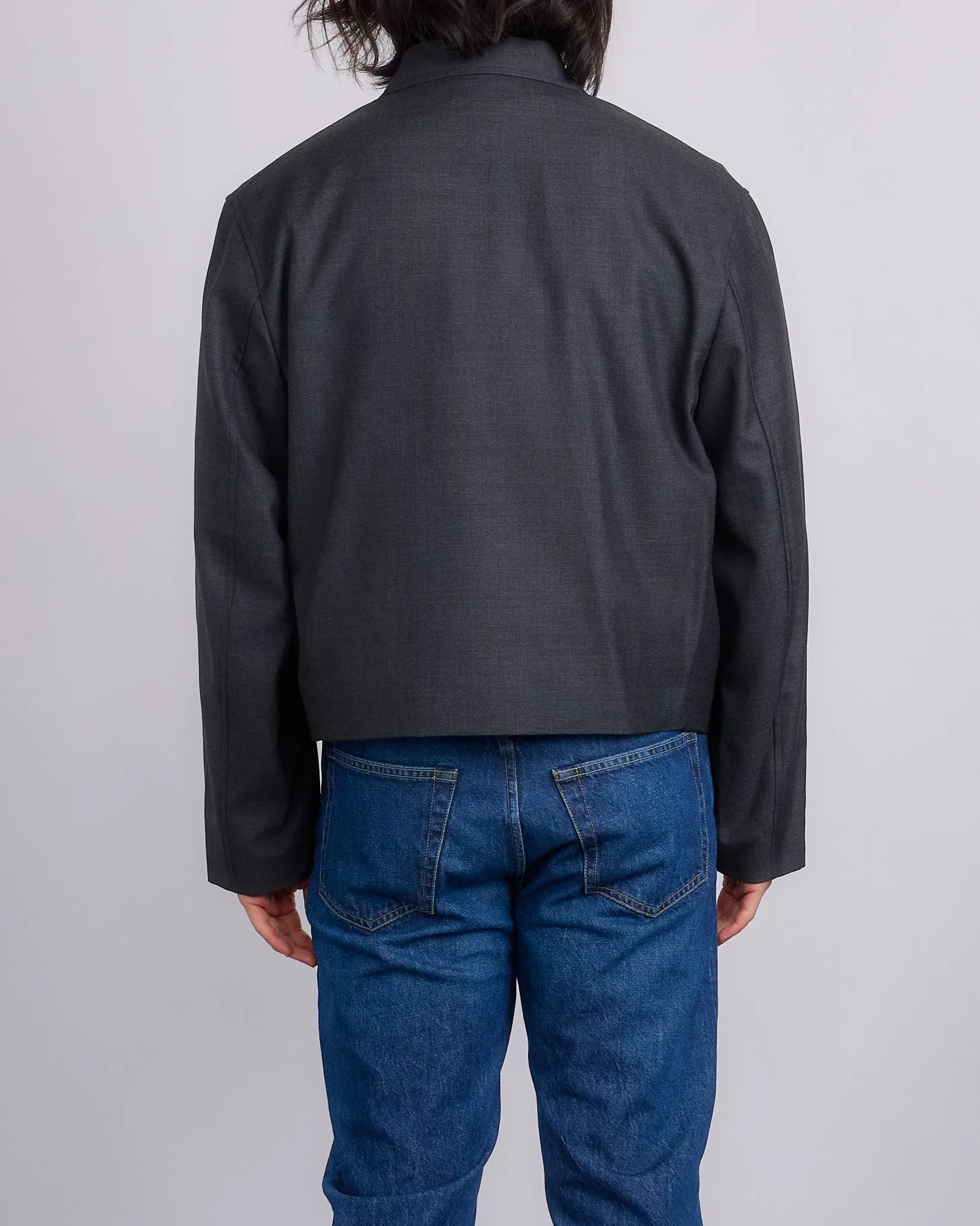 Our Legacy Mini Jacket Premium Charcoal Office Wool
