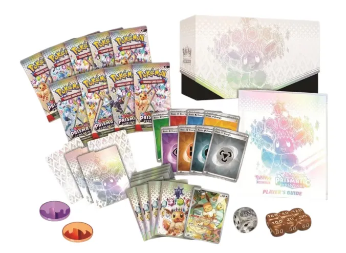 Pokmon Scarlet & Violet Prismatic Evolutions Elite Trainer Box (Sold per box)