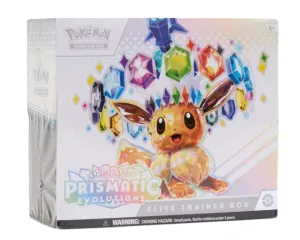 Pokmon Scarlet & Violet Prismatic Evolutions Elite Trainer Box (Sold per box)
