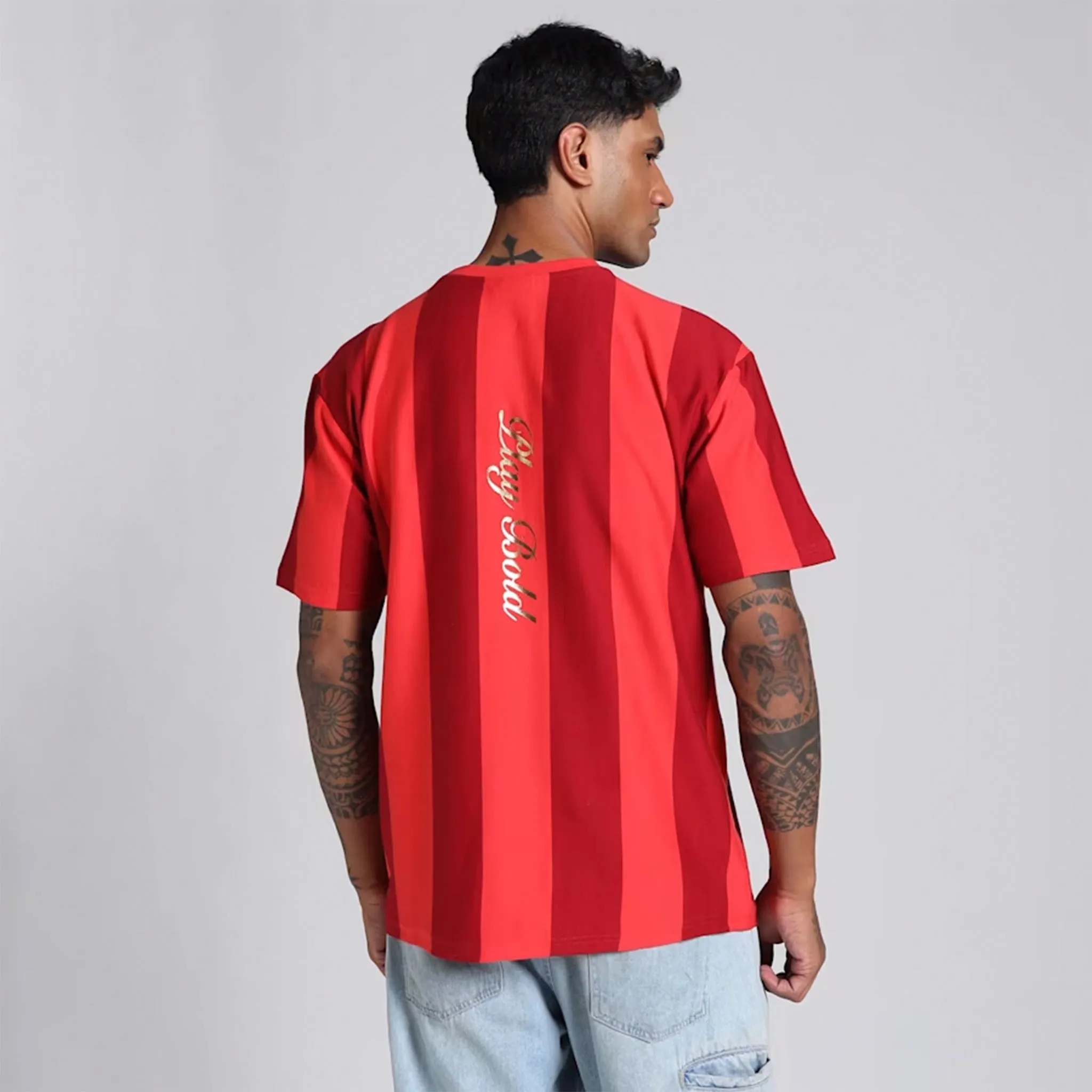 Puma X RCB Retro Striper Tee (Flame Scarlet)