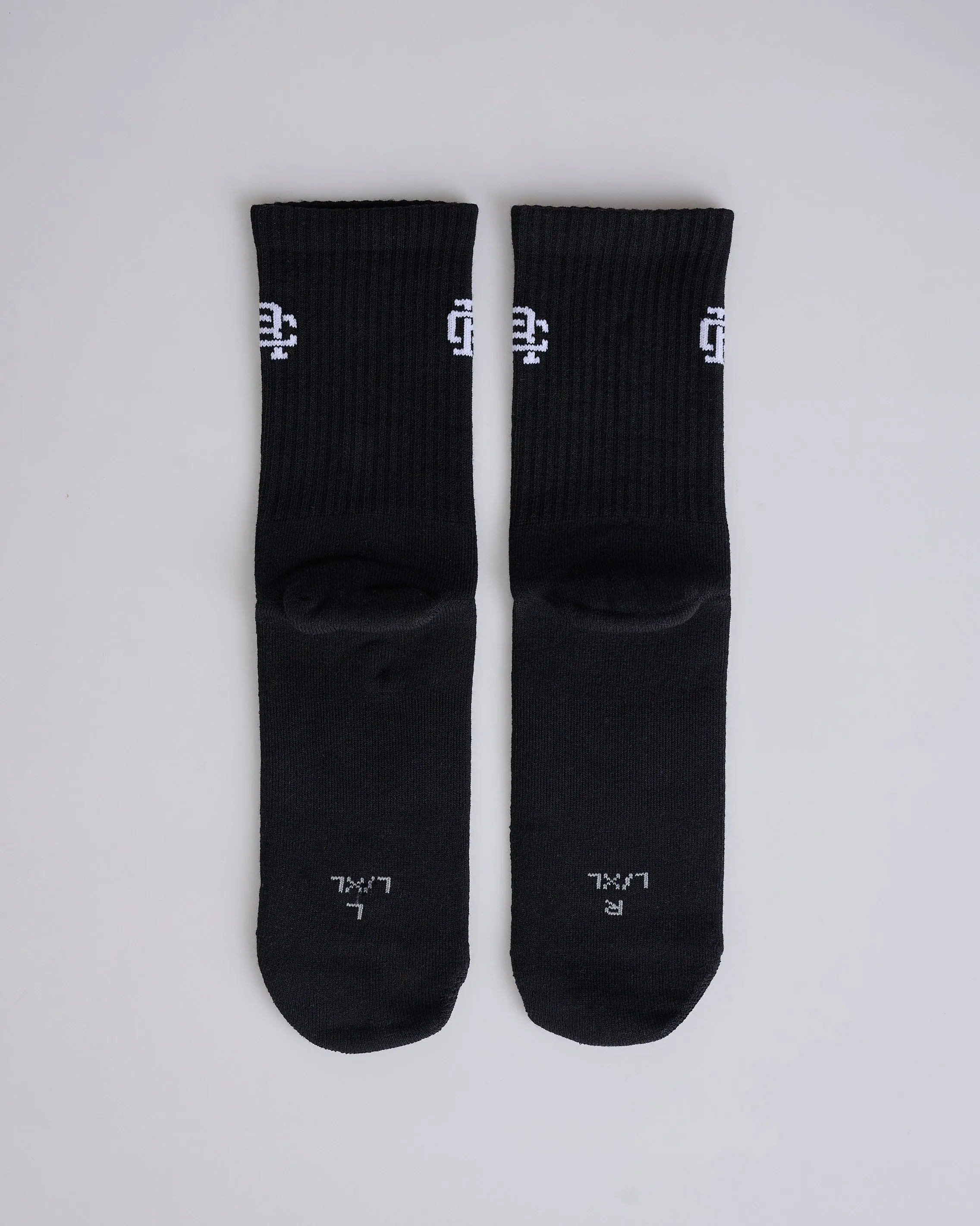 Reigning Champ Knit Classic Crew Sock Black