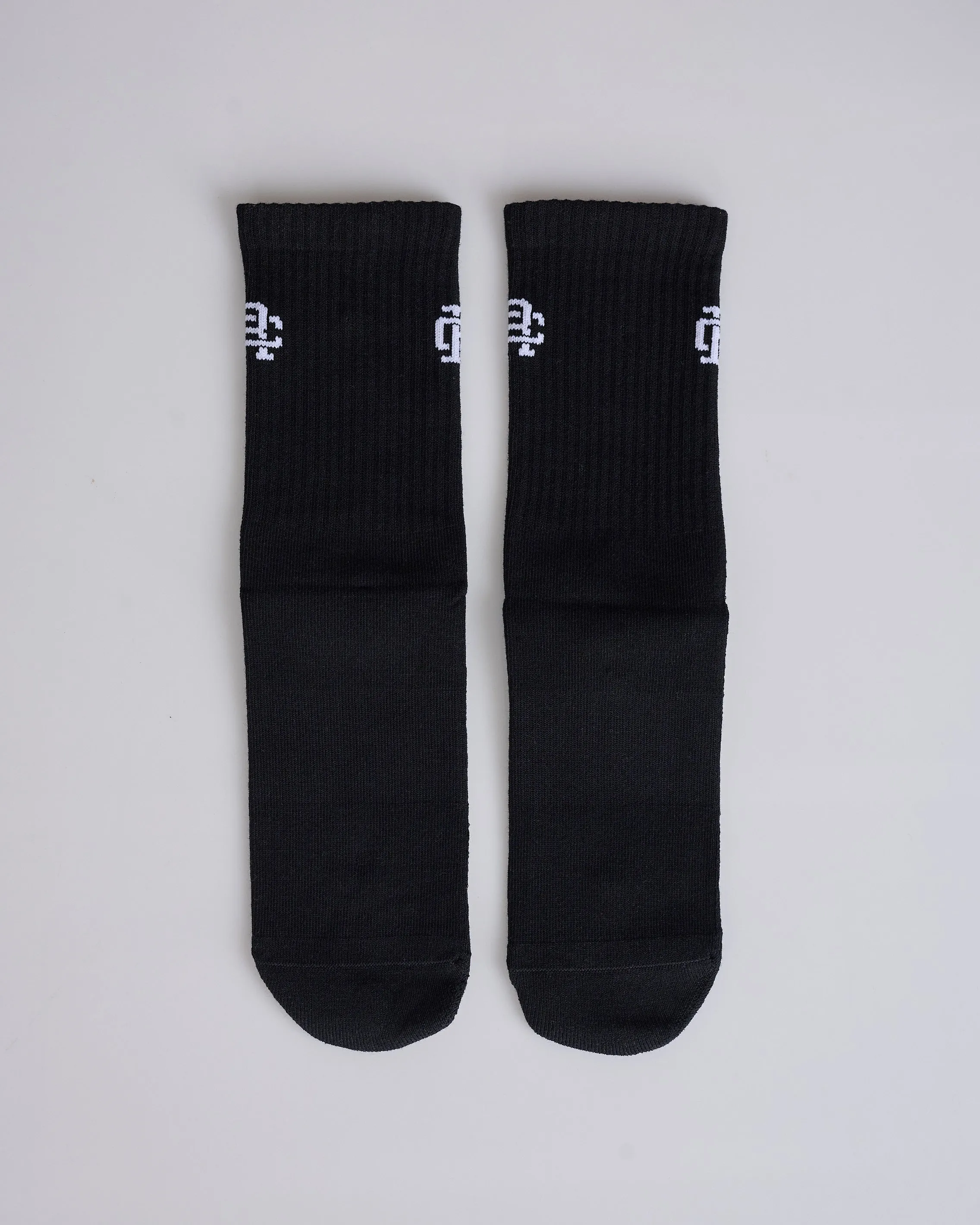 Reigning Champ Knit Classic Crew Sock Black