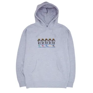 SPIKE REPEAT GREY HEATHER HOODIE