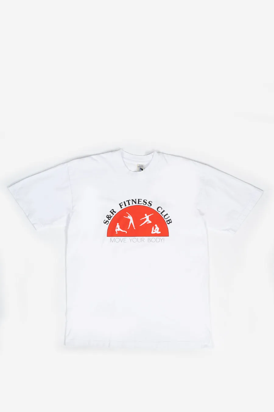 SPORTY AND RICH FITNESS CLUB T-SHIRT WHITE RED