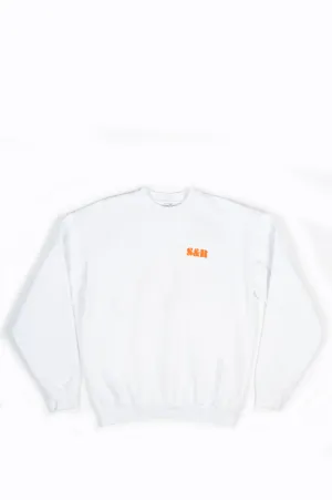 SPORTY AND RICH SUN CREWNECK WHITE