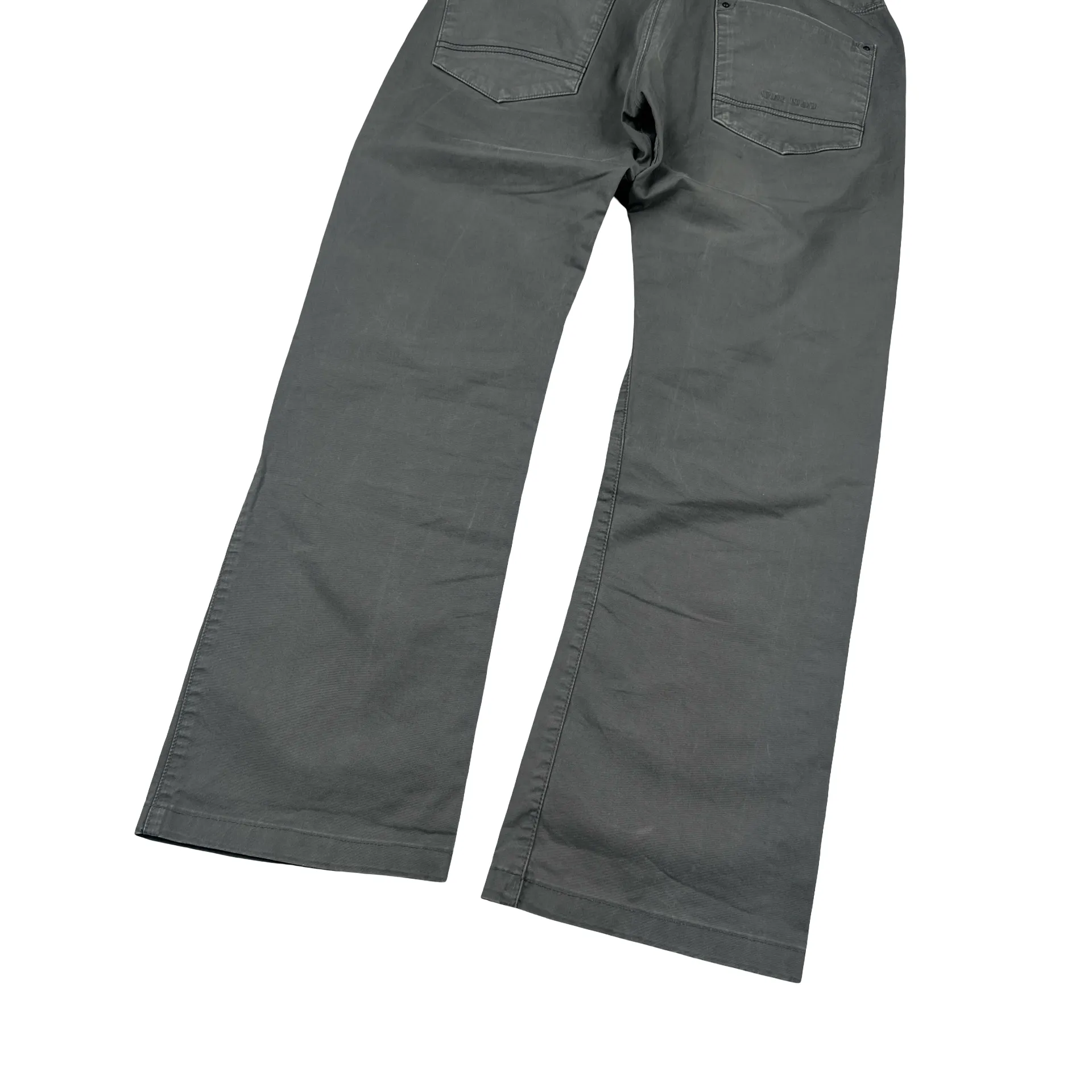 Stone Island 2009 Relaxed Fit Grey Cotton Trousers - Small