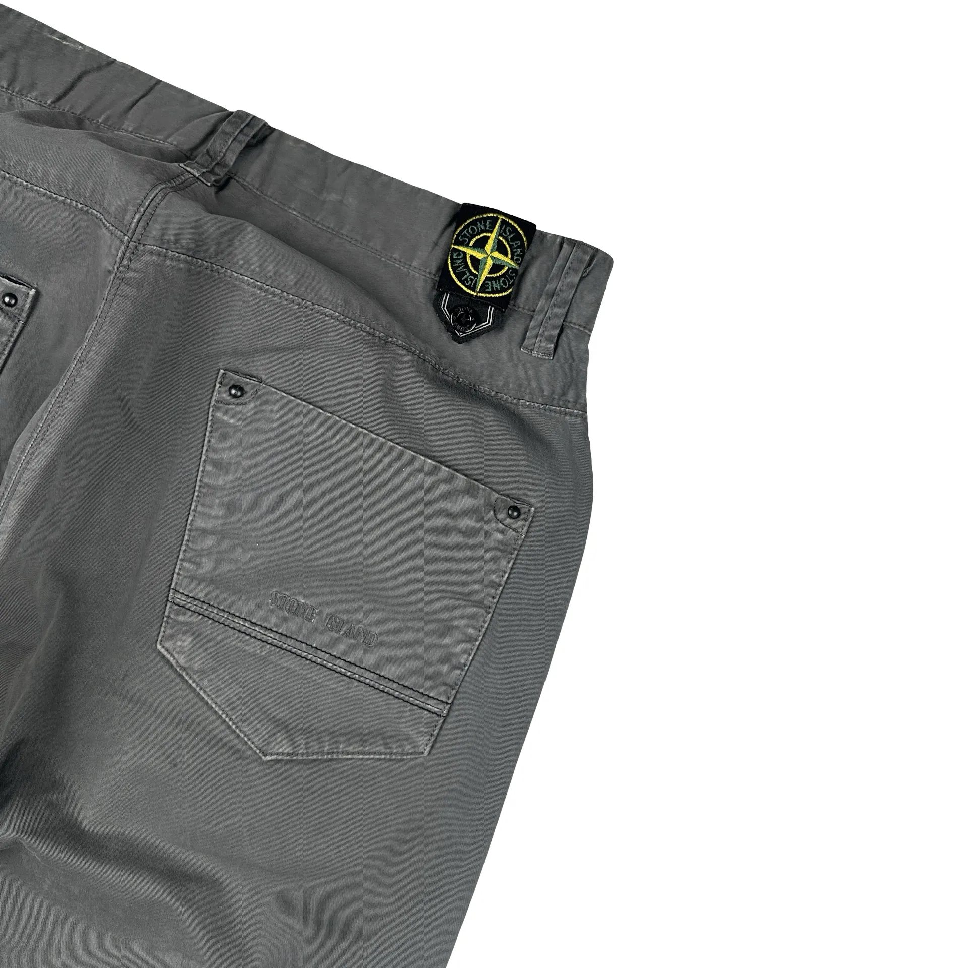 Stone Island 2009 Relaxed Fit Grey Cotton Trousers - Small