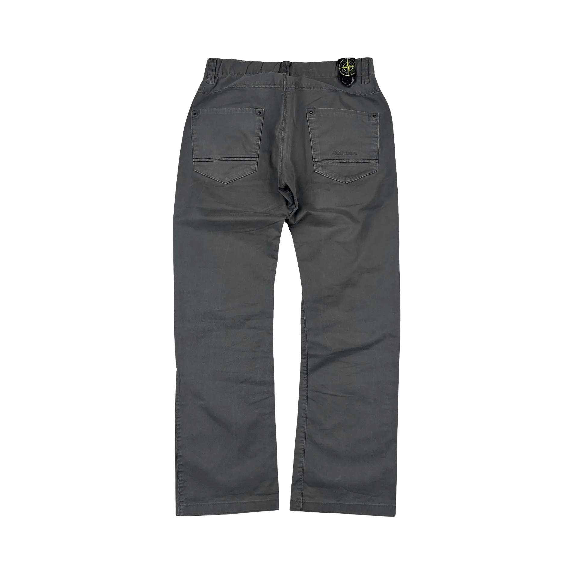 Stone Island 2009 Relaxed Fit Grey Cotton Trousers - Small