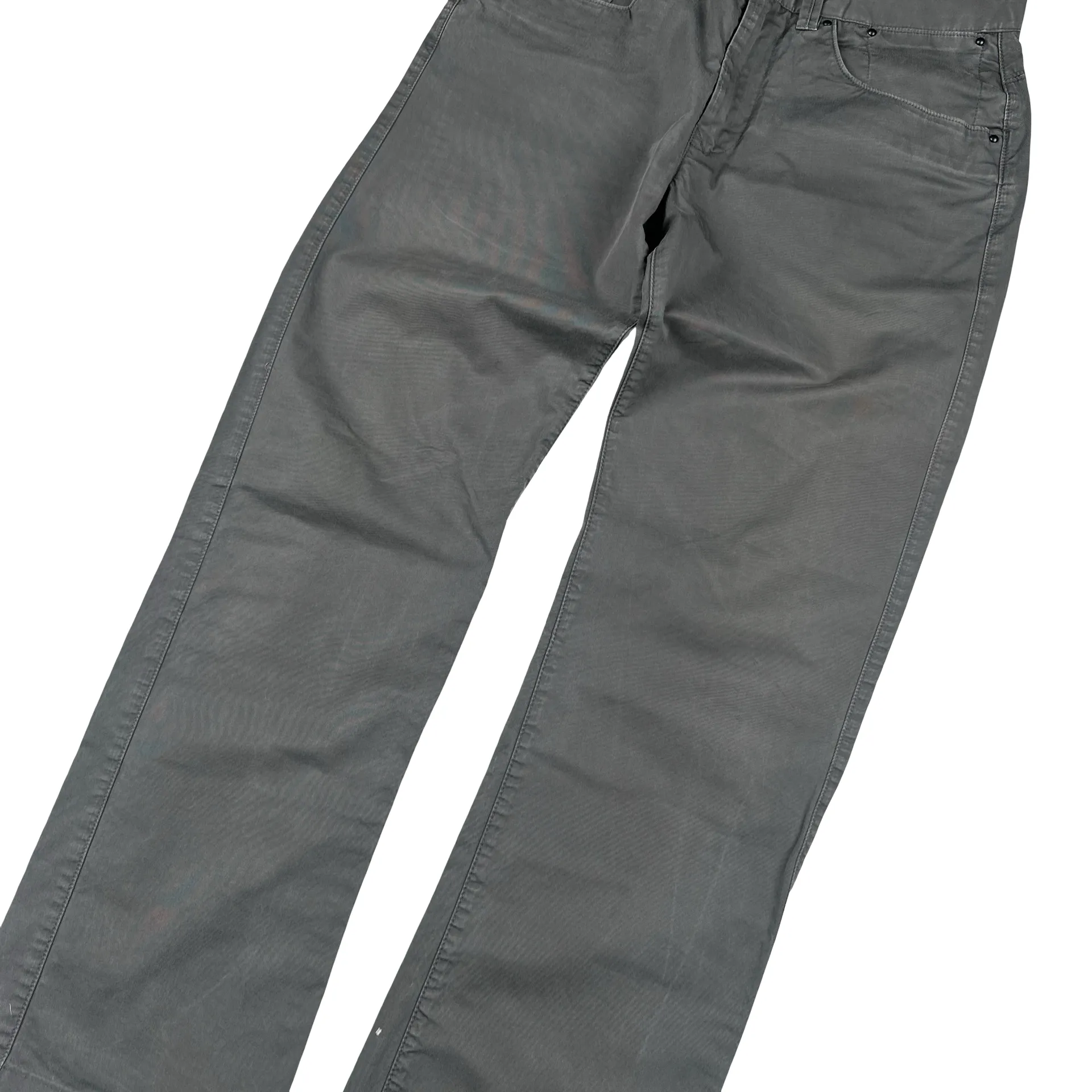 Stone Island 2009 Relaxed Fit Grey Cotton Trousers - Small